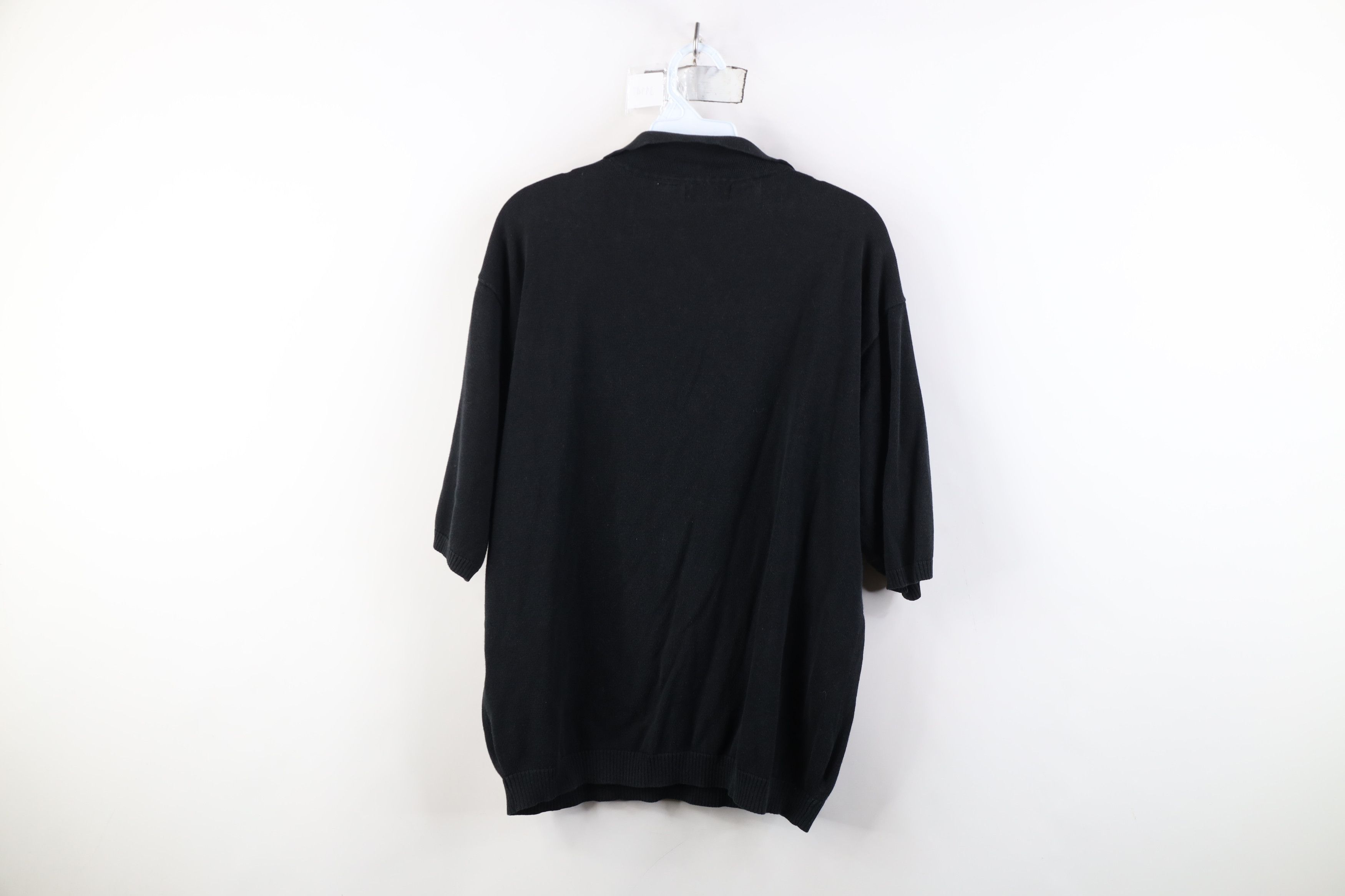 Vintage Vintage 90s Streetwear Ribbed Knit Pullover Polo Shirt Size US L / EU 52-54 / 3 - 11 Thumbnail