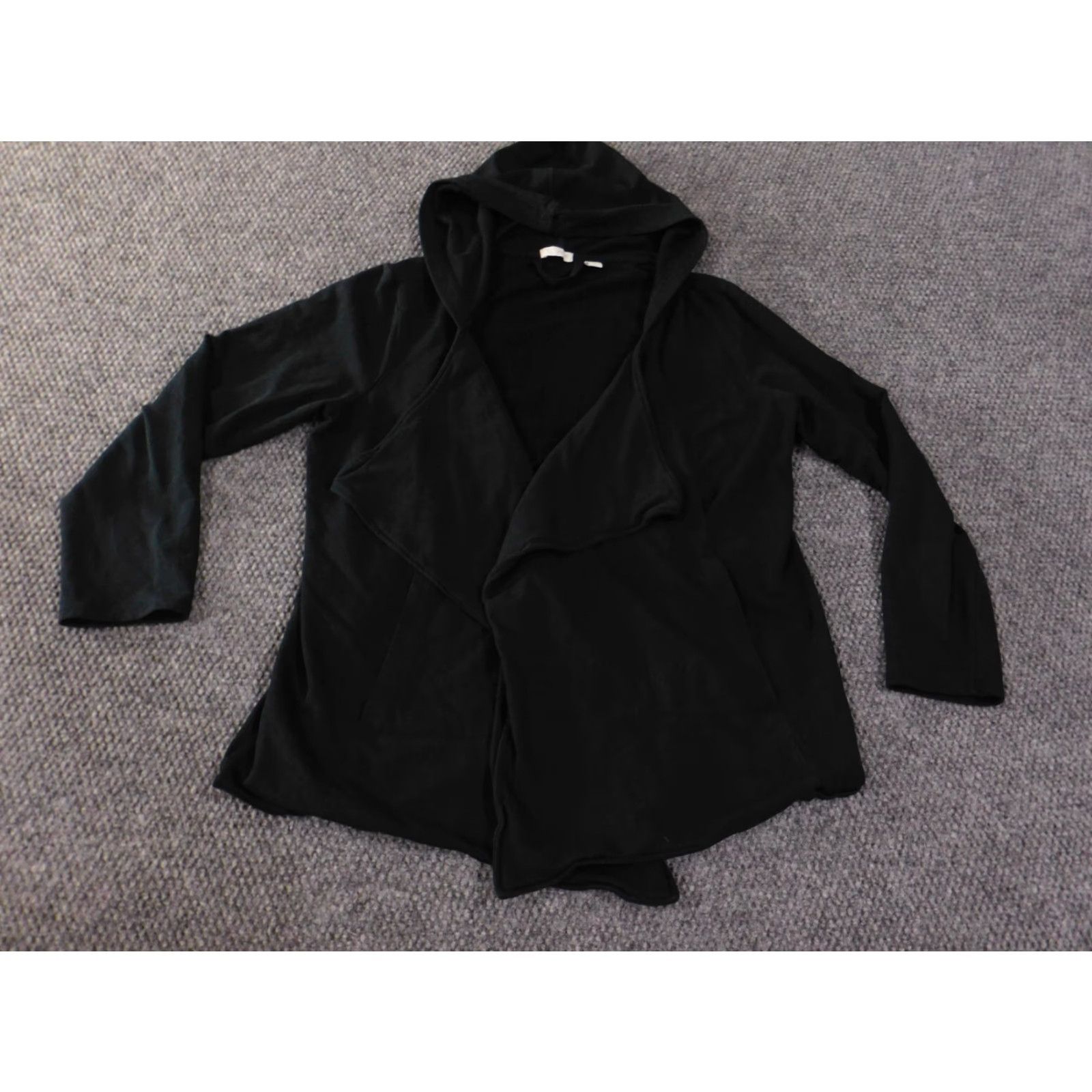 J. Jill J. Jill Jacket Womens Medium Black Knit Zip Regular Fit Basic Jacket Casual Fall Spring Stretch Size M / US 6-8 / IT 42-44 - 2 Thumbnail