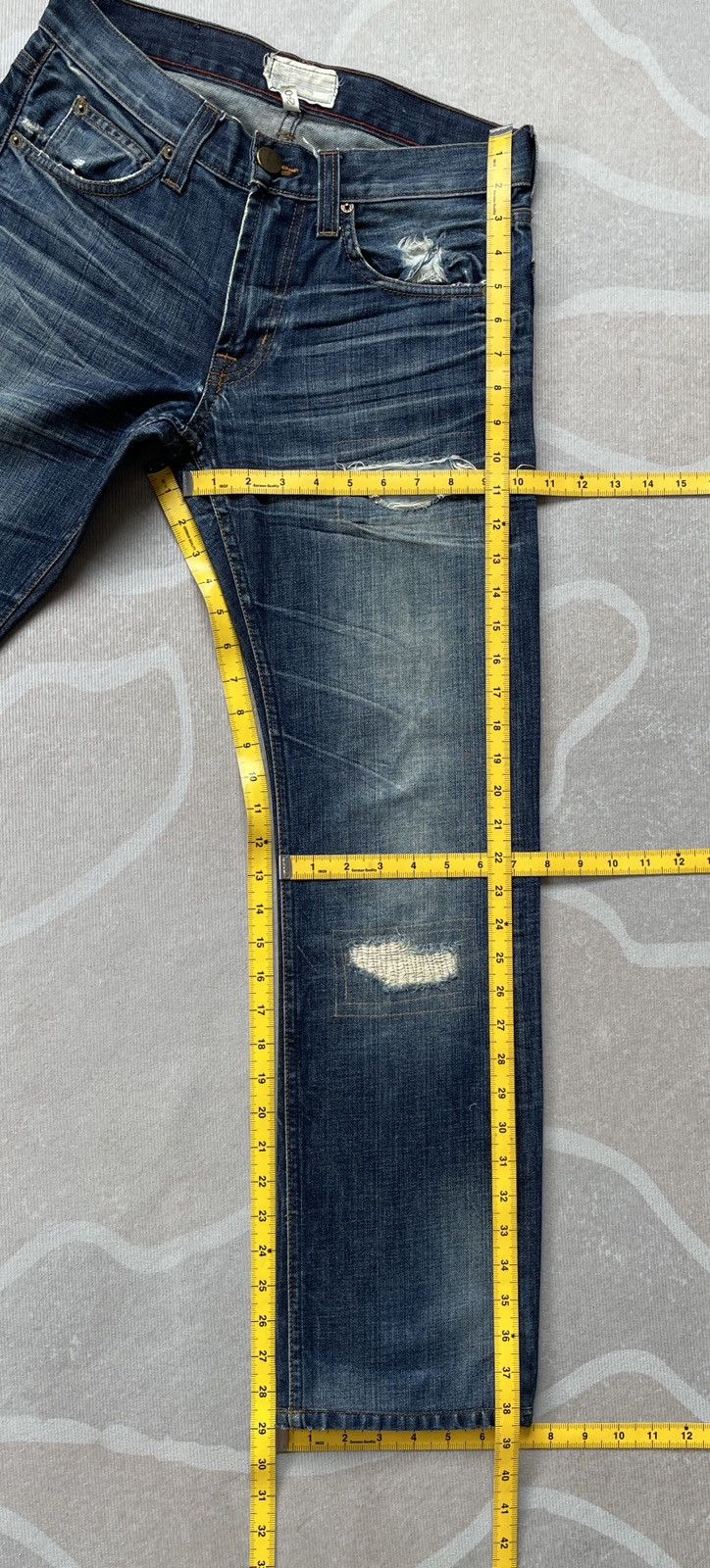 Current/Elliot × Elliott Current Elliott Slim Straight Jeans (P71) Size 30" / US 8 / IT 44 - 18 Thumbnail