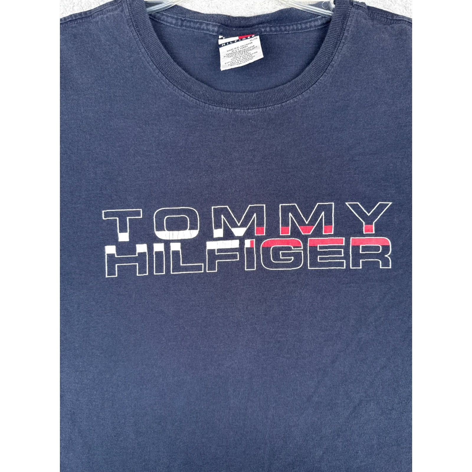 Tommy Hilfiger Tommy Hilfiger Shirt Adult XL Blue Cotton Long Sleeve Crew Neck Logo T-Shirt Men American Size US XL / EU 56 / 4 - 6 Thumbnail