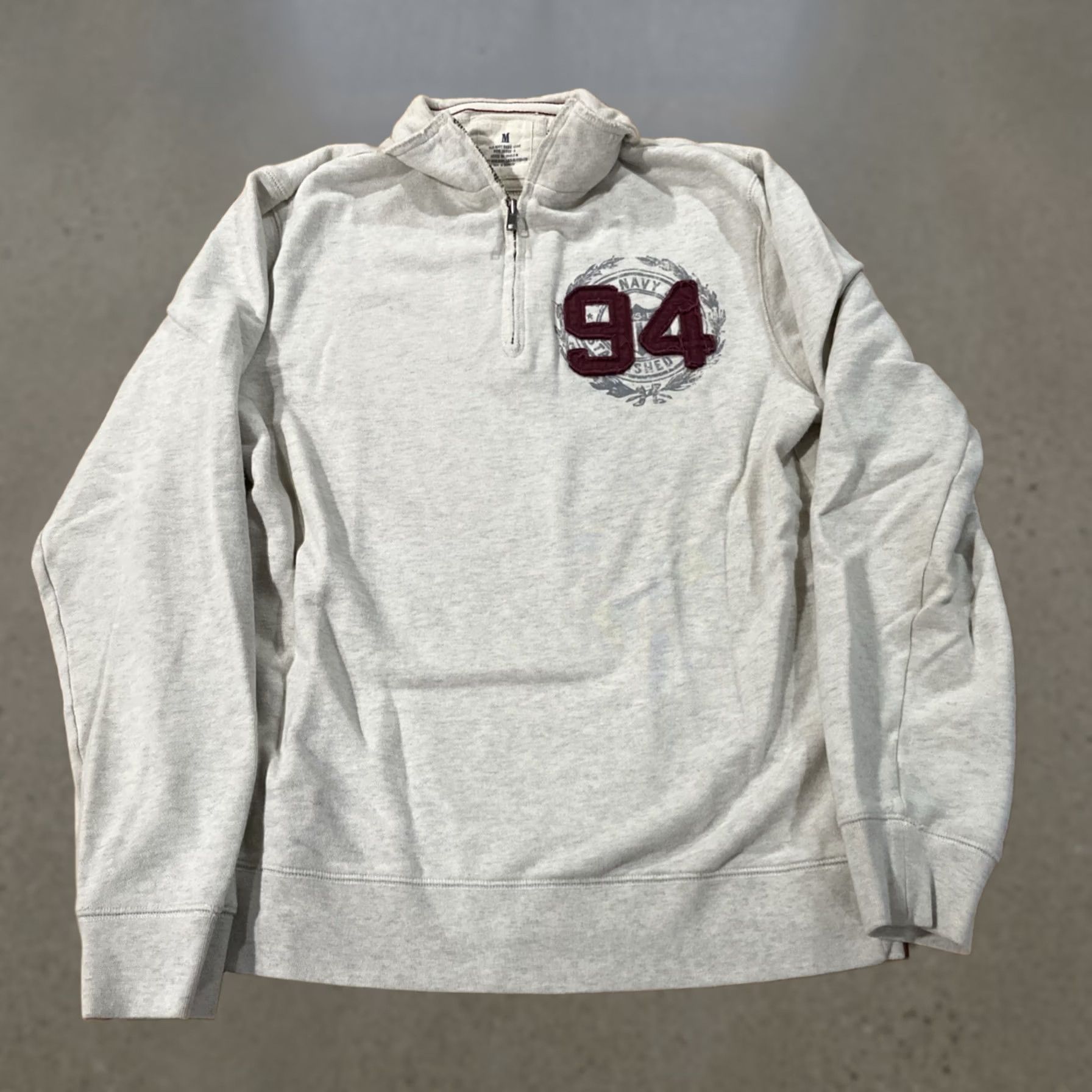 Vintage VINTAGE Old Navy Gray Zip Up Jacket Lettering 90s Logo Full Zip Men M Abercrombie Size US M / EU 48-50 / 2 - 1 Thumbnail