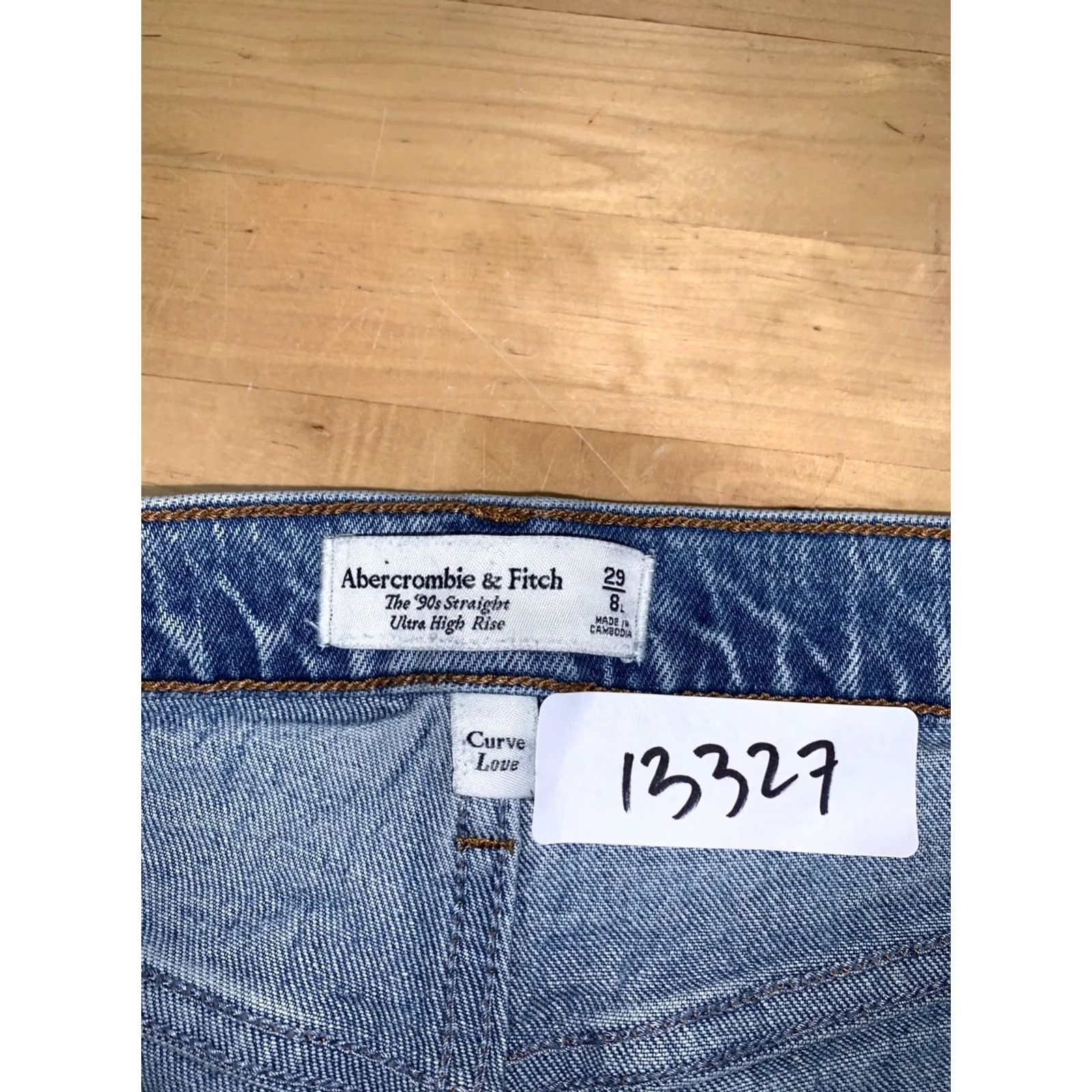 Abercrombie & Fitch Abercrombie & Fitch Jeans 29 Straight 90s Bohemian Love 5-Pocket Denim Blue Womens VINTAGE not used? Size 29" - 2 Thumbnail