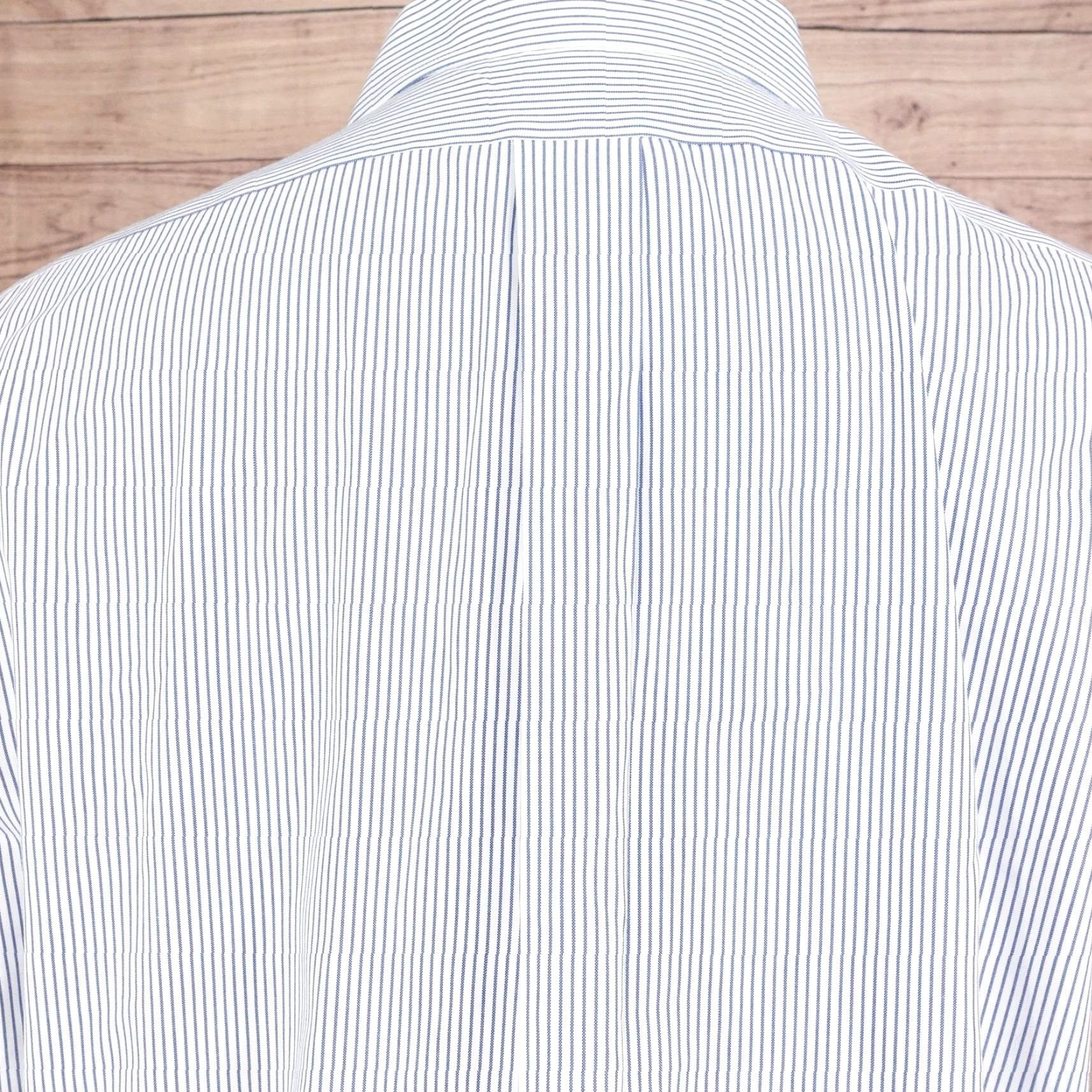 Brooks Brothers Brooks Brothers Dress Shirt Mens XL 17-4/5 Blue White Striped Regent Non-Iron Cotton Size US XL / EU 56 / 4 - 5 Thumbnail