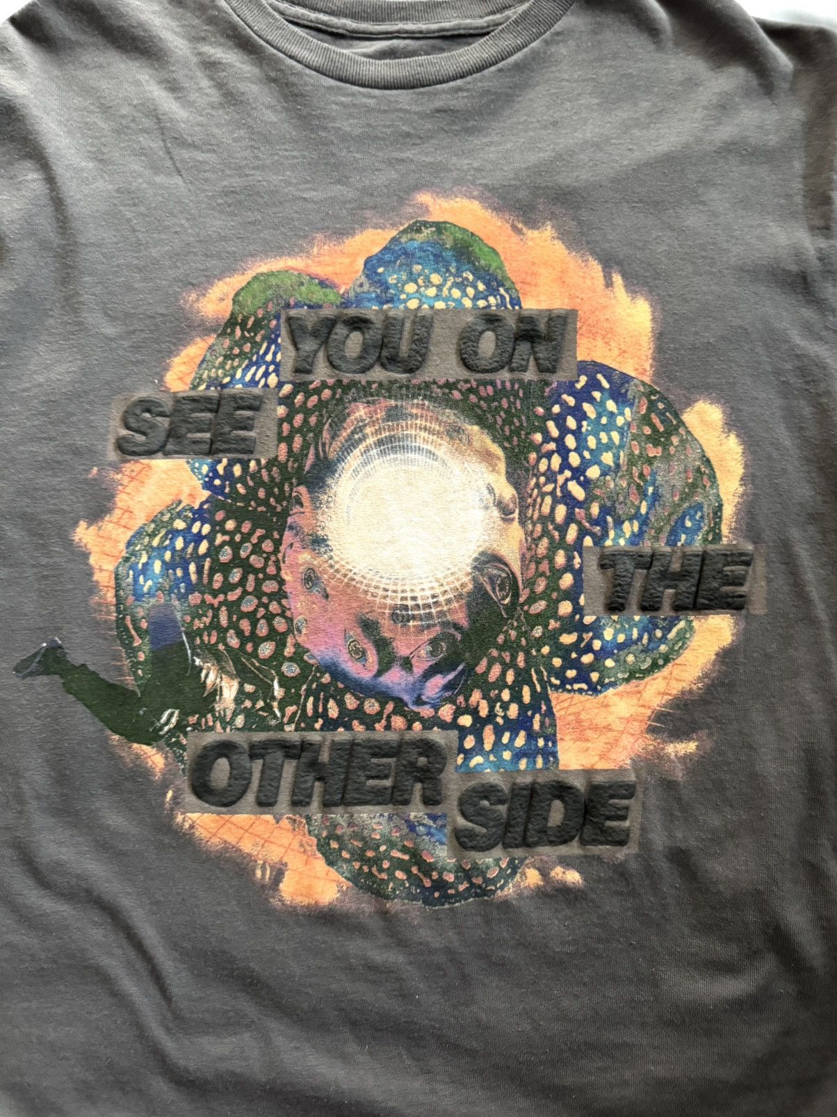 Travis Scott Cactus jack by Travis Scott flower portal tee grey Size S / US 4 / IT 40 - 3 Thumbnail