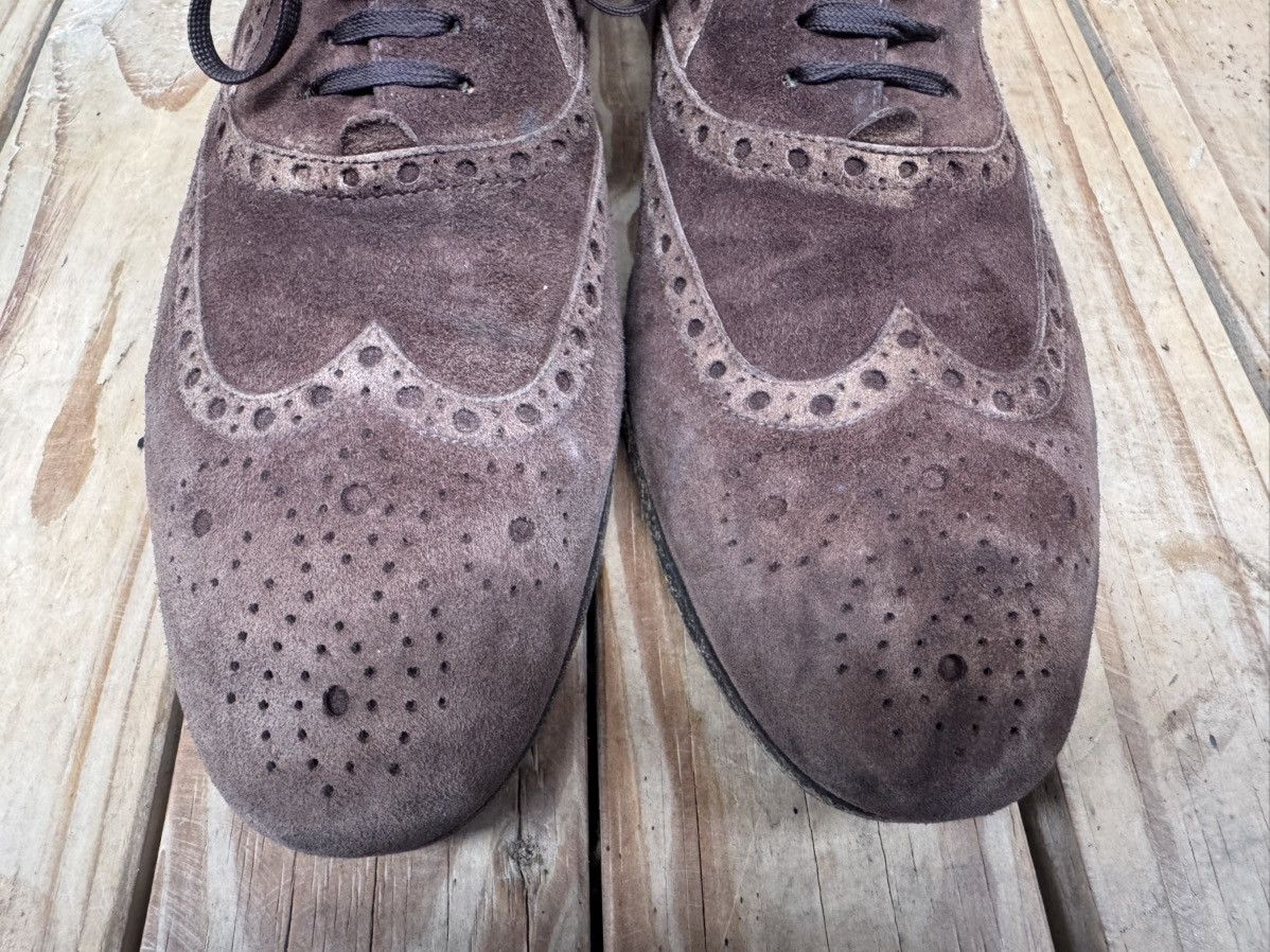 Gucci Gucci Brown Men’s suede leather dress shoes UK 6 E Size US 6.5 / EU 39-40 - 10 Thumbnail