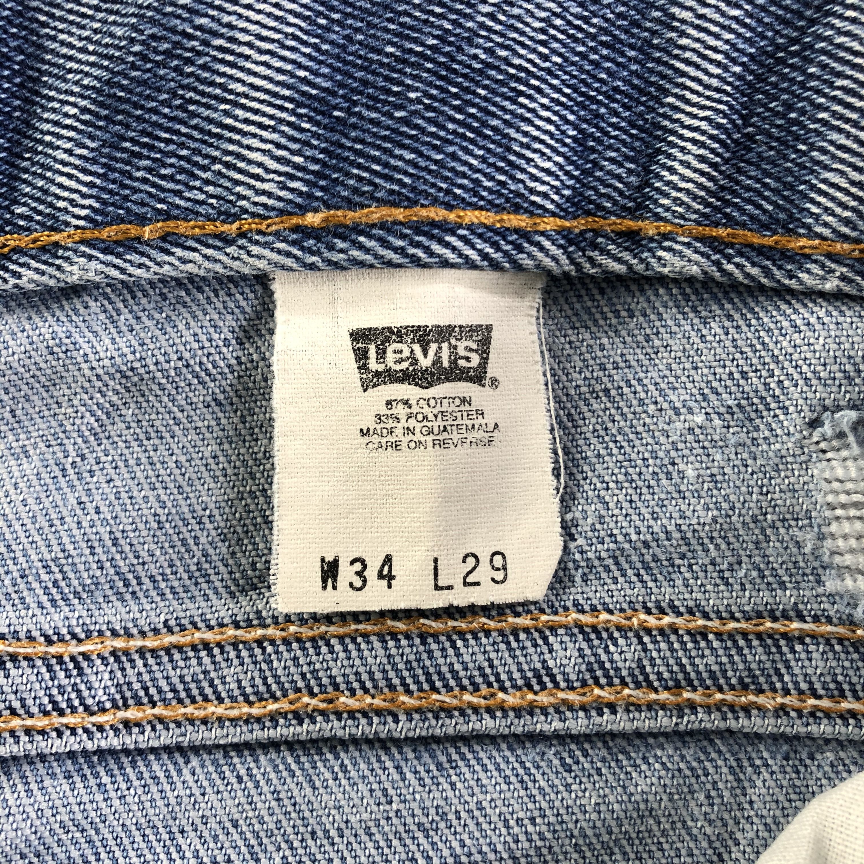 Levi's Vintage 90s Blue Wash Levis Jeans-J3240 Size US 32 / EU 48 - 14 Thumbnail