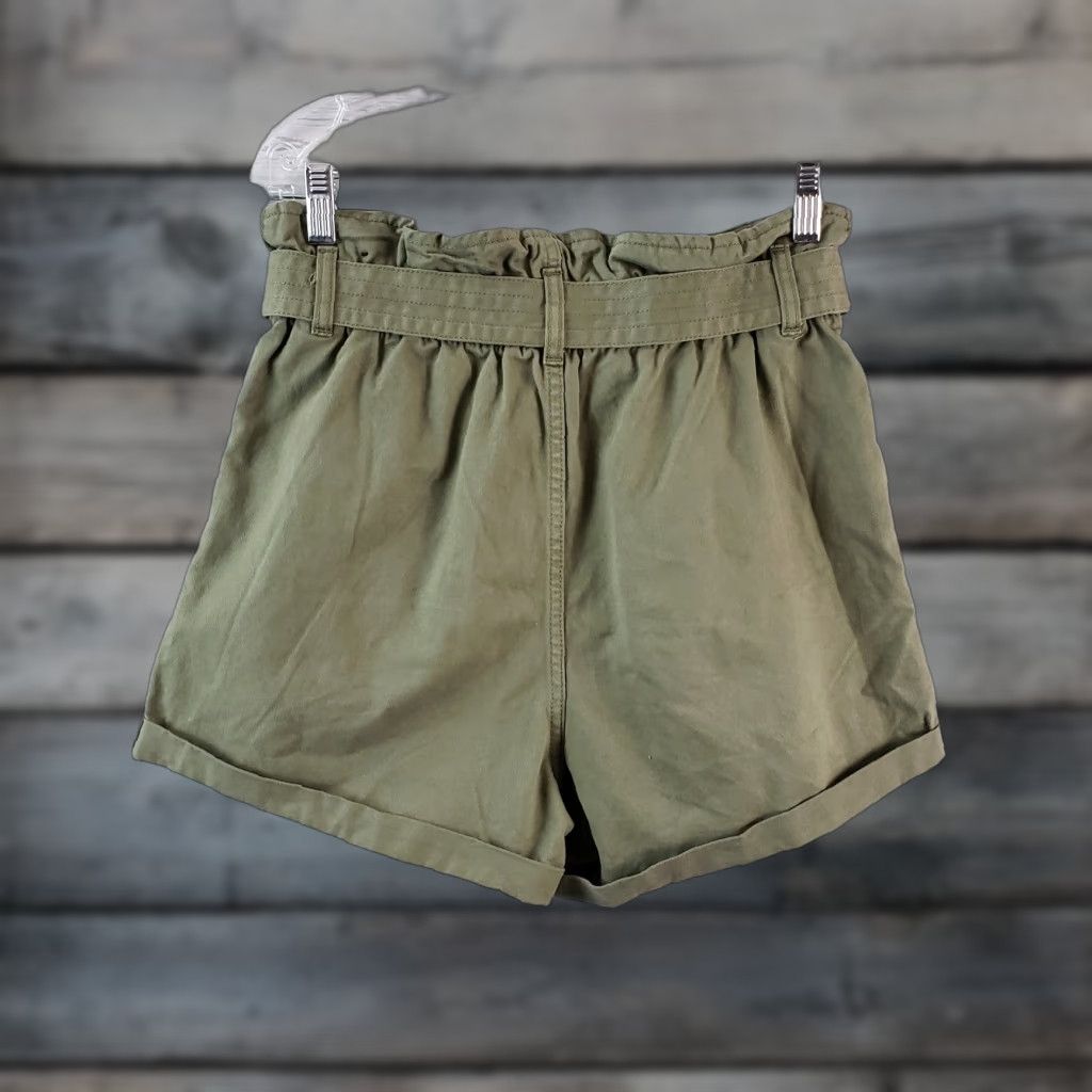Abercrombie & Fitch Abercrombie and Fitch Womens Paperbag Waist Shorts Sz Medium Green High Rise Size 32" / US 10 / IT 46 - 1 Thumbnail