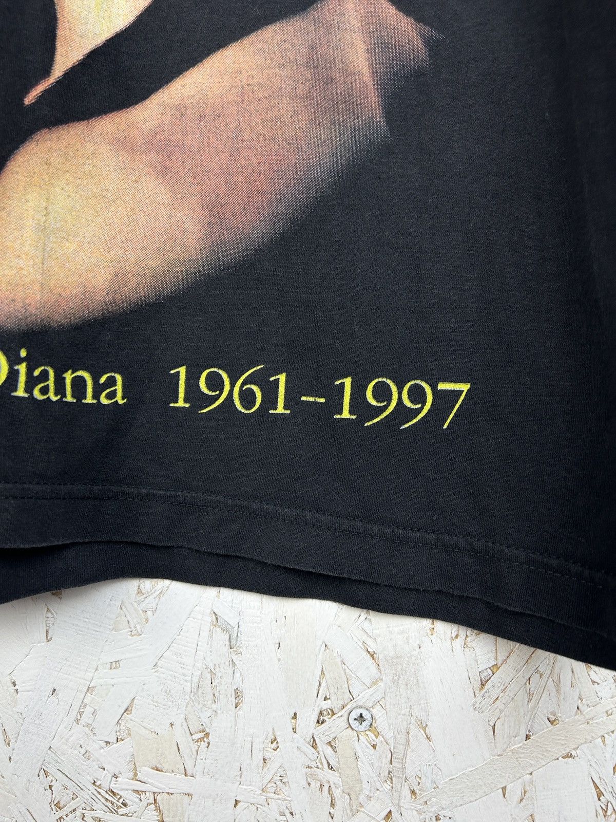 Vintage 90s Princess Diana 1961-1997 Memorial Rap Tee T-Shirt Black Size US L / EU 52-54 / 3 - 4 Thumbnail