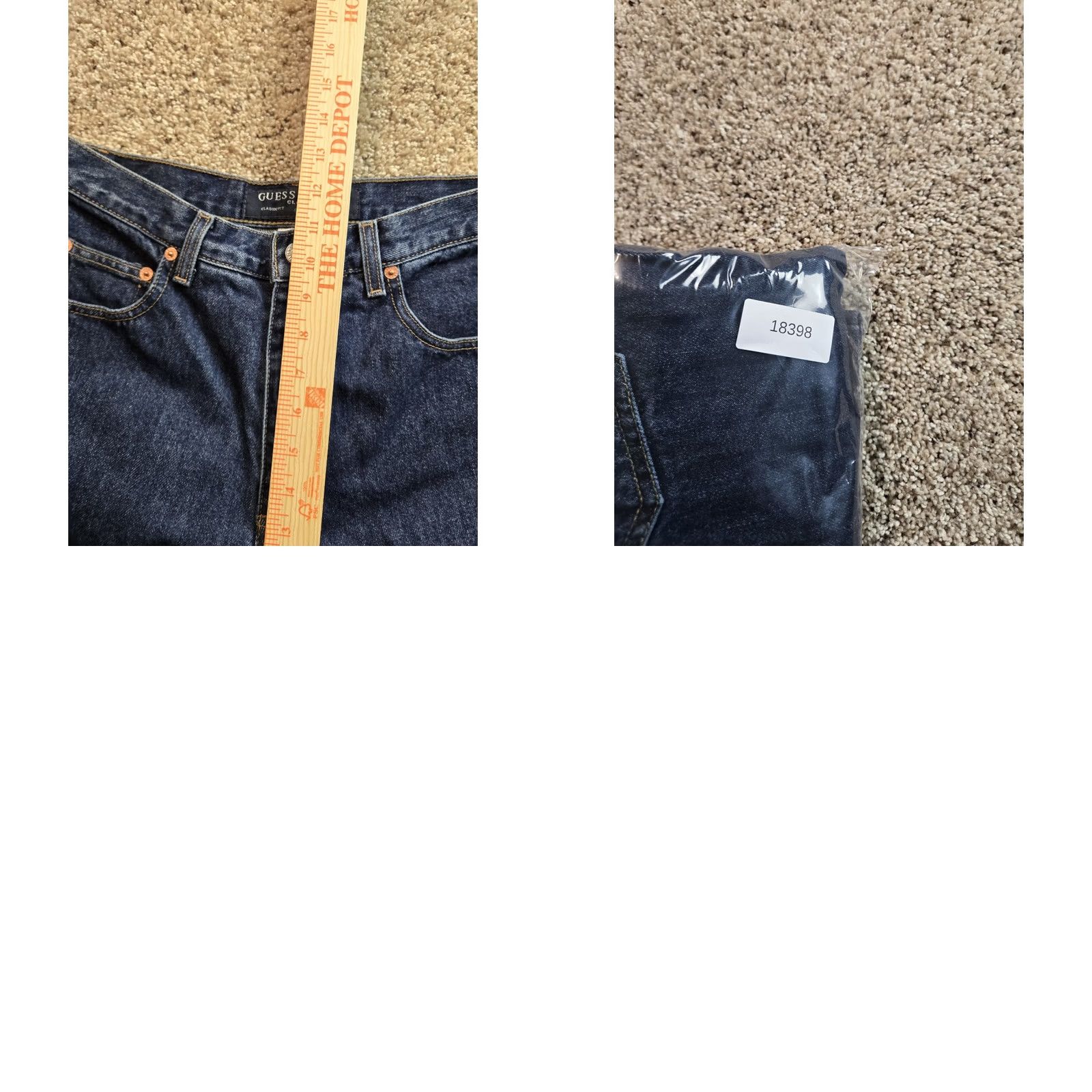 Guess VINTAGE GUESS Jeans Men 28X29 Blue 001 Classic Fit Straight Leg Denim Y2K 90s Mens Size US 28 / EU 44 - 9 Thumbnail