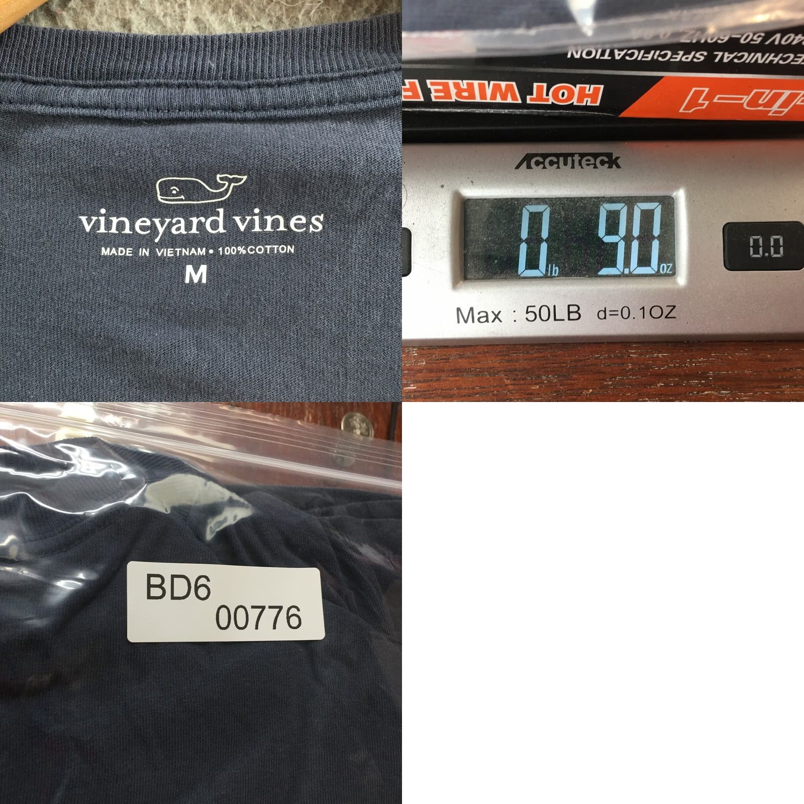 Vineyard Vines VINEYARD VINES Long Sleeve Tee T-Shirt Mens M Gray Cotton Pullover Crew Neck Size US M / EU 48-50 / 2 - 9 Thumbnail