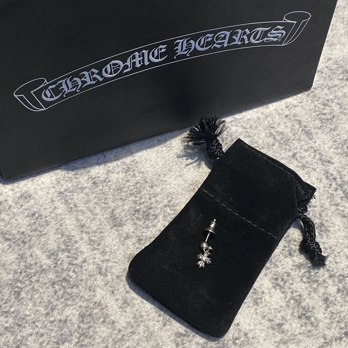 Chrome Hearts Chrome Hearts Tiny E silver diamond earring Size ONE SIZE - 12 Thumbnail