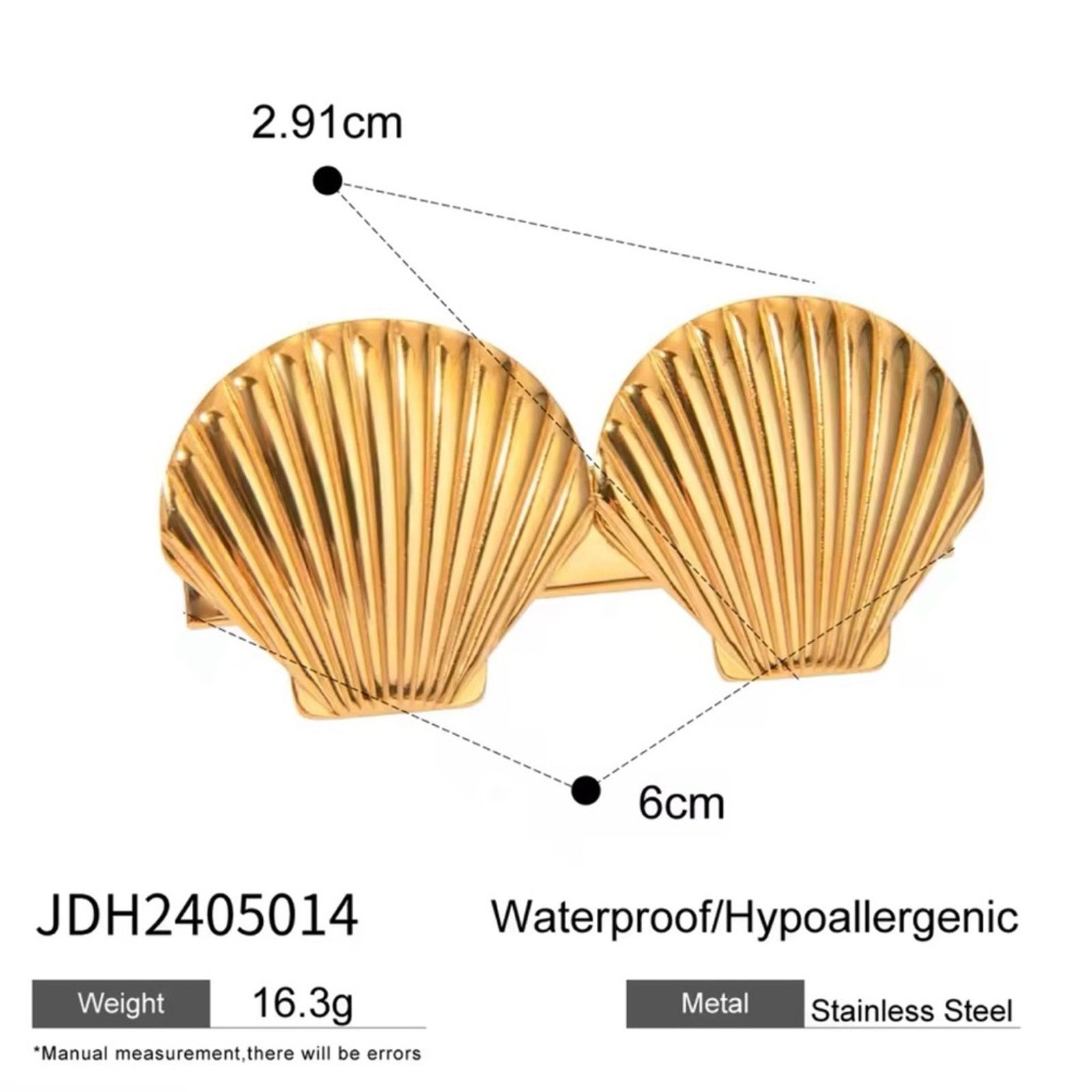 Other Gold Plated Starfish Seashell Hair Pin Size ONE SIZE - 2 Thumbnail