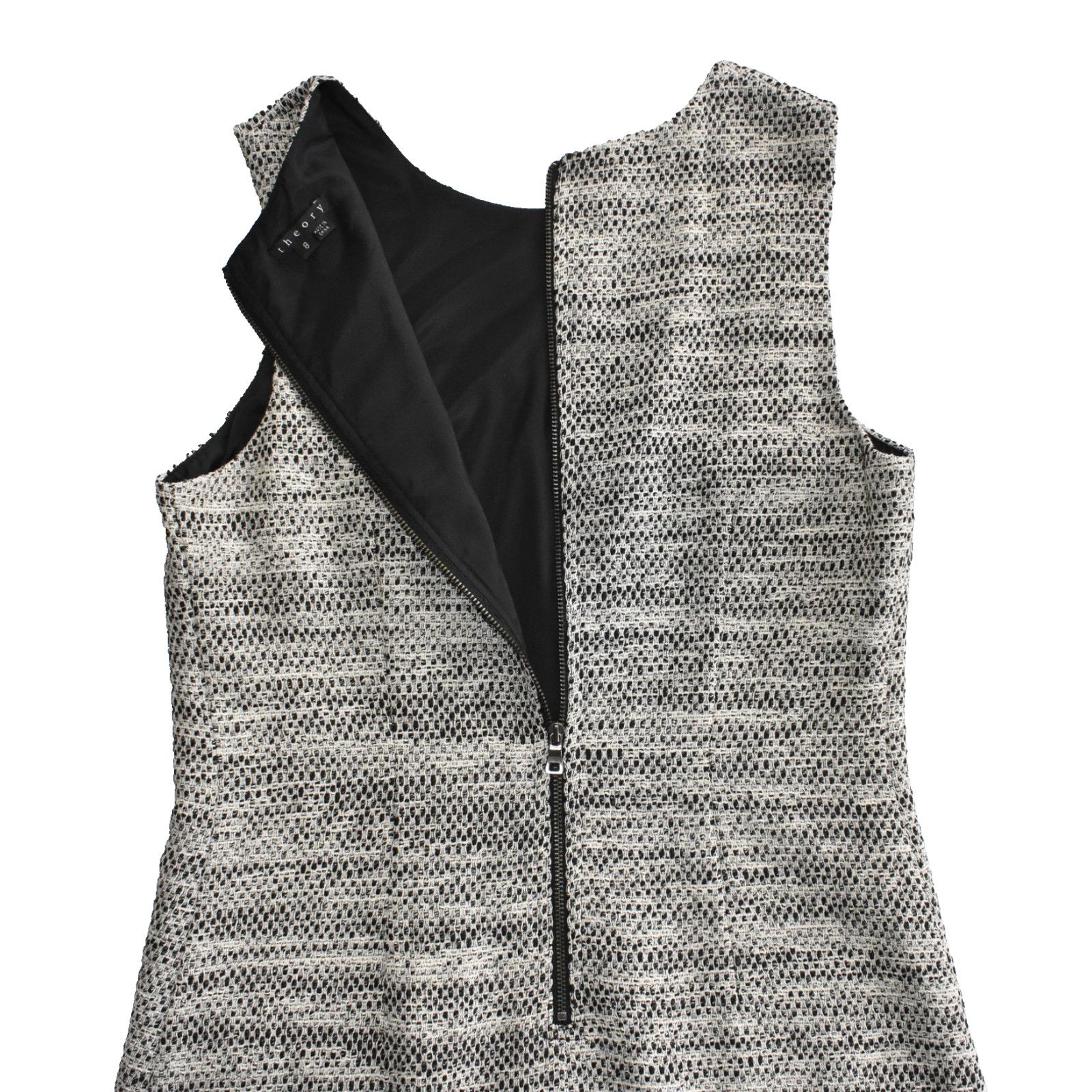 Theory THEORY Cortney Deleo Gary Cotton Tweed Shift Dress Size 8 Size M / US 6-8 / IT 42-44 - 4 Thumbnail