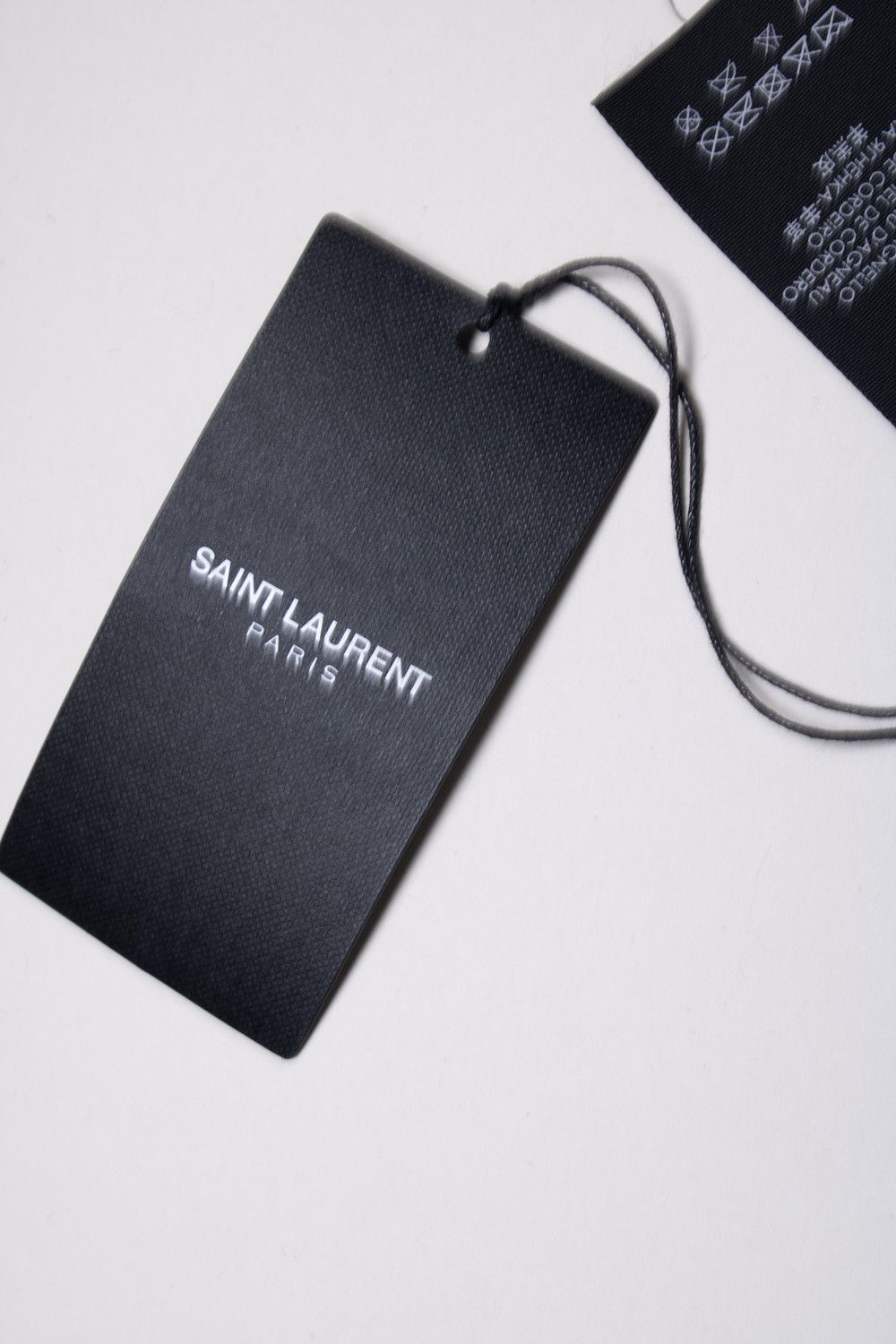 Saint Laurent Paris Saint Laurent, crackled leather tie chocker Size ONE SIZE - 4 Thumbnail