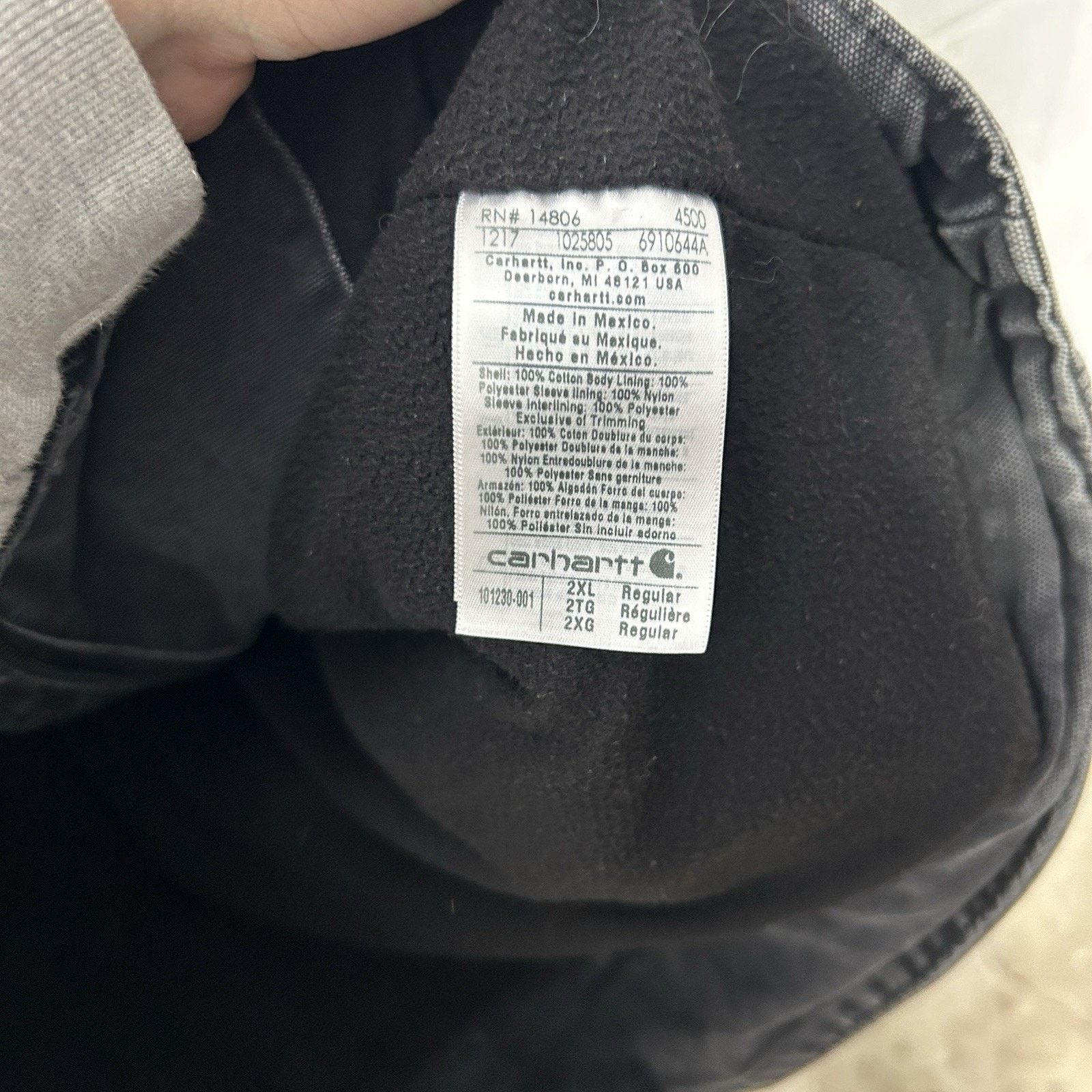 Carhartt Carhartt Berwick Fleece-Lined Jacket “Black” 101230 Size US XXL / EU 58 / 5 - 13 Thumbnail