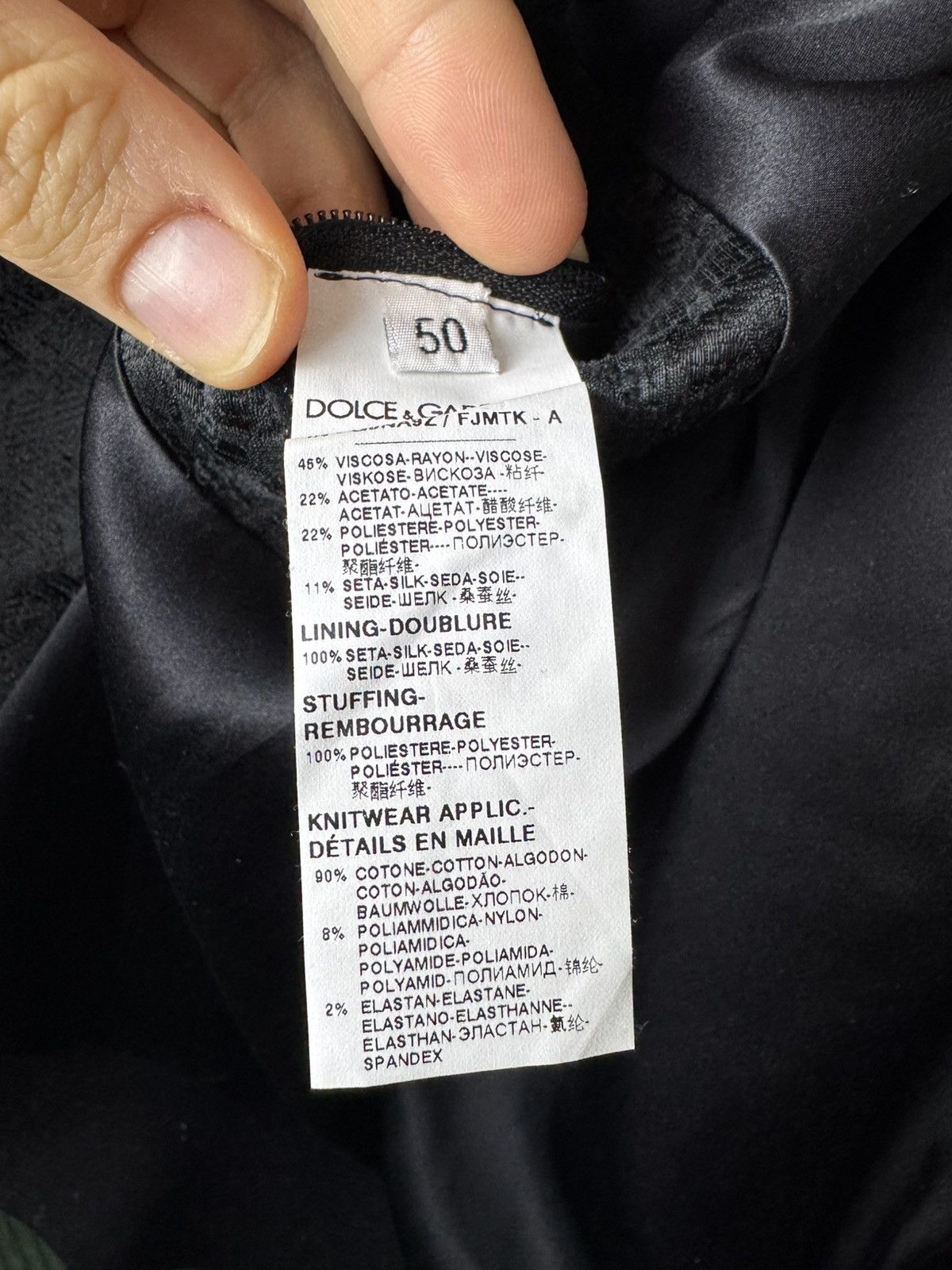 Dolce & Gabbana Designer Dolce & Gabbana Fashion Runway silk Bomber Jacket Size US M / EU 48-50 / 2 - 4 Thumbnail