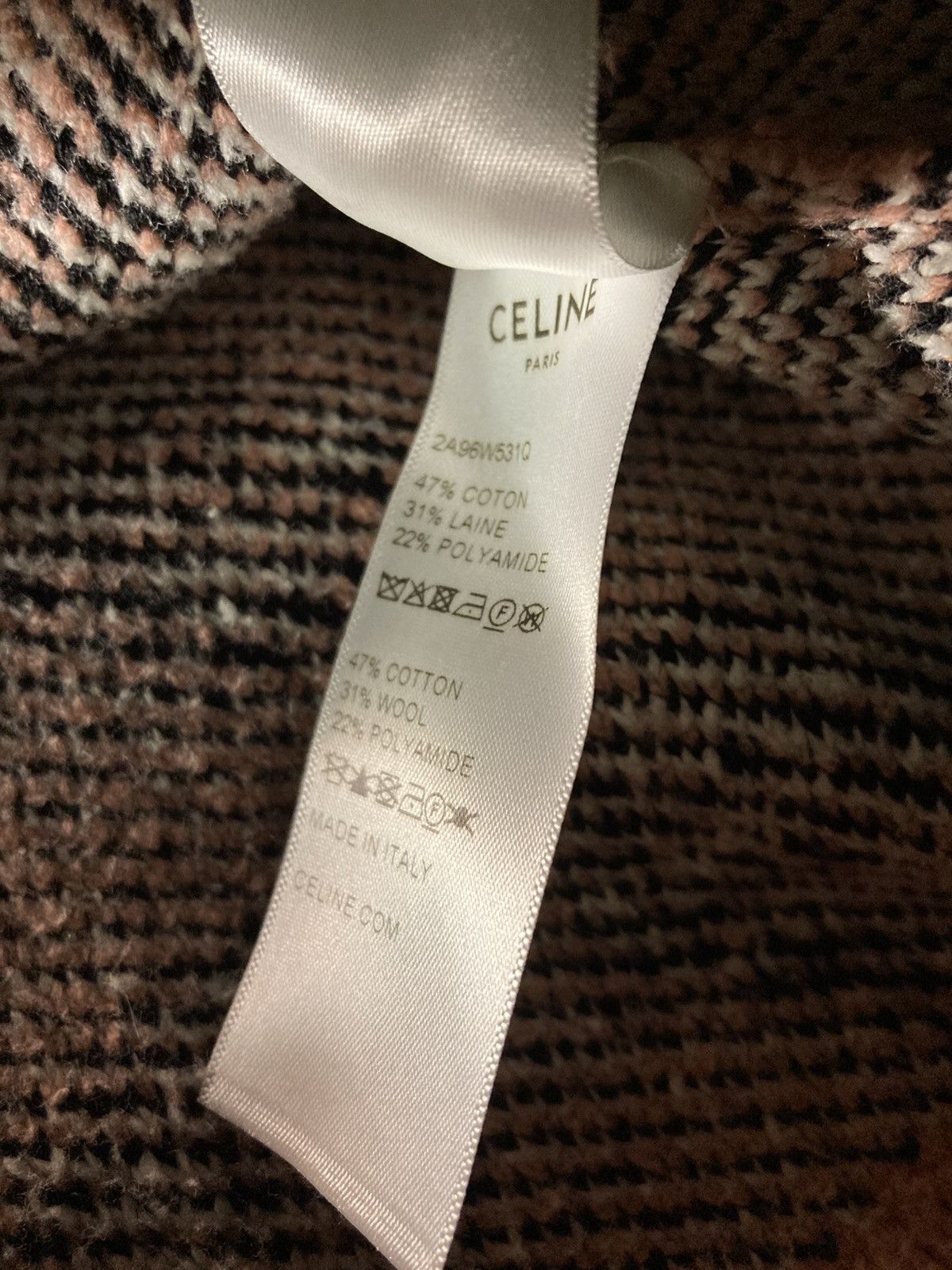 Celine × Hedi Slimane SS22 Celine Amy Dorian Dog Puppy Shaggy Cropped Sweater 2022 Size US XS / EU 42 / 0 - 8 Thumbnail