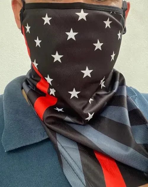 Other Red Stripe Balaclava Outdoor Face Shield Size ONE SIZE - 2 Thumbnail