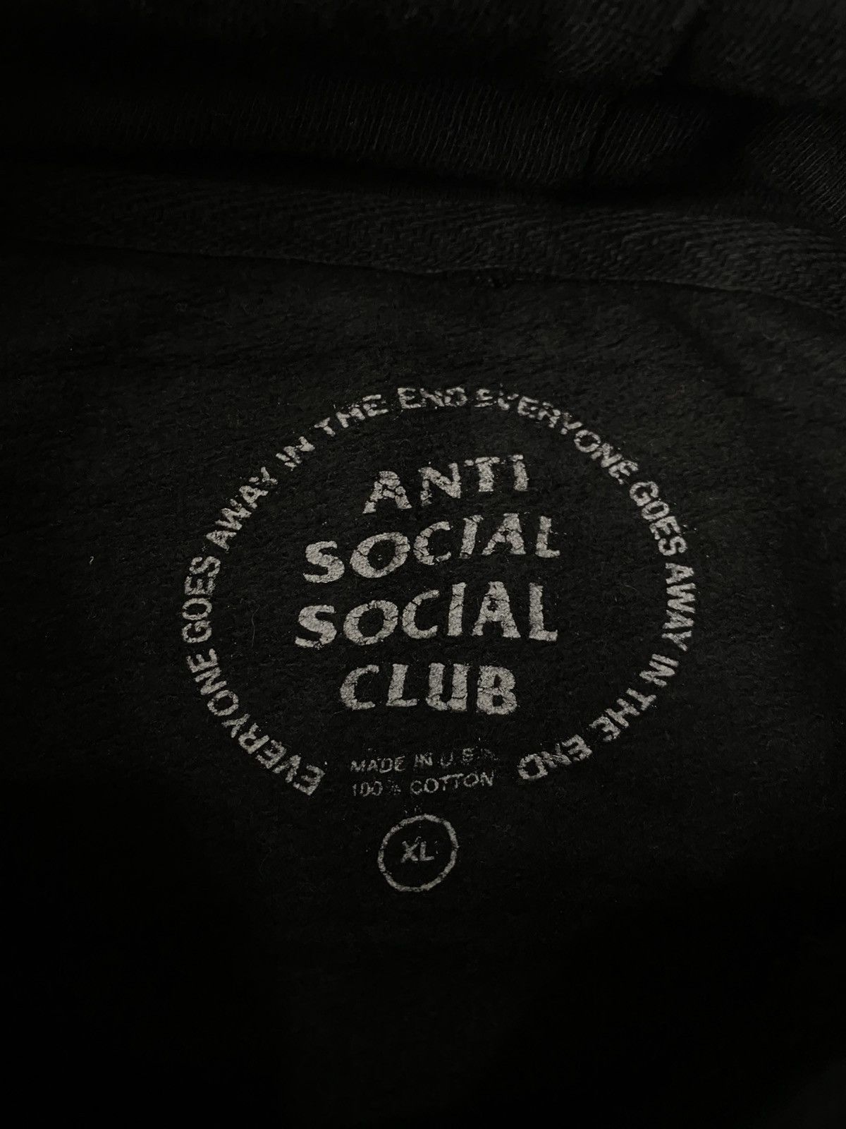 Anti Social Social Club ANTI SOCIAL SOCIAL CLUB HOODIE. Size US XL / EU 56 / 4 - 14 Thumbnail