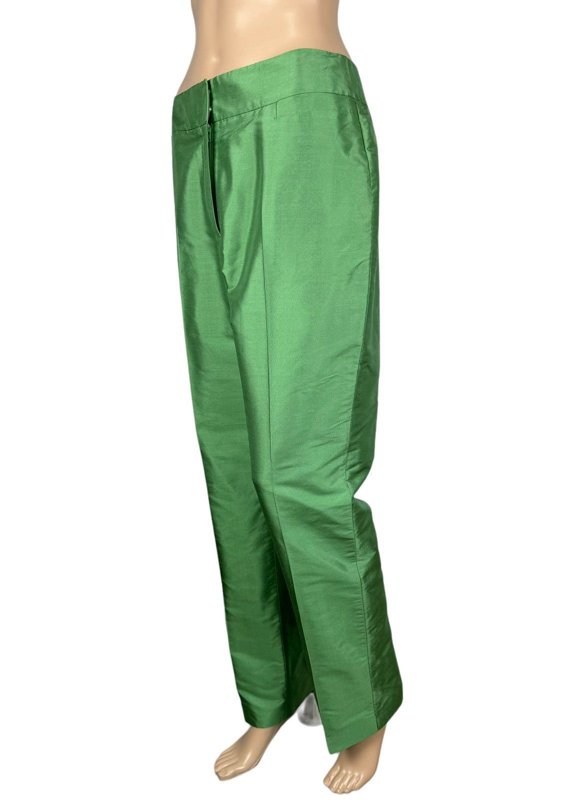Gerry Weber Gerry Weber Silk Pants Womens Straight Shimmer size UK12 Size 30" / US 8 / IT 44 - 1 Thumbnail