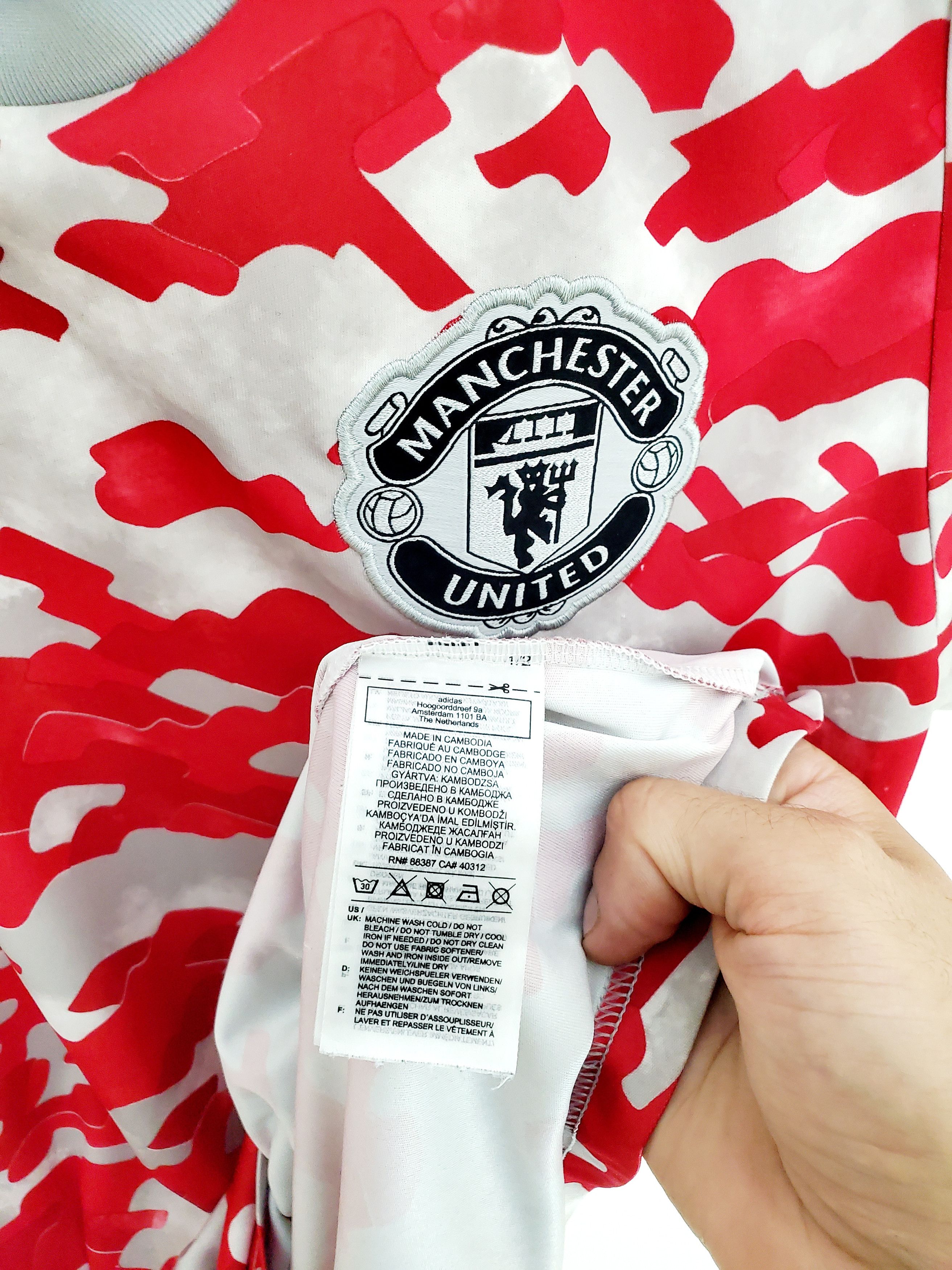 Adidas Adidas FC Manchester United 2021/2022 Pre-match Jersey M Size US M / EU 48-50 / 2 - 4 Thumbnail