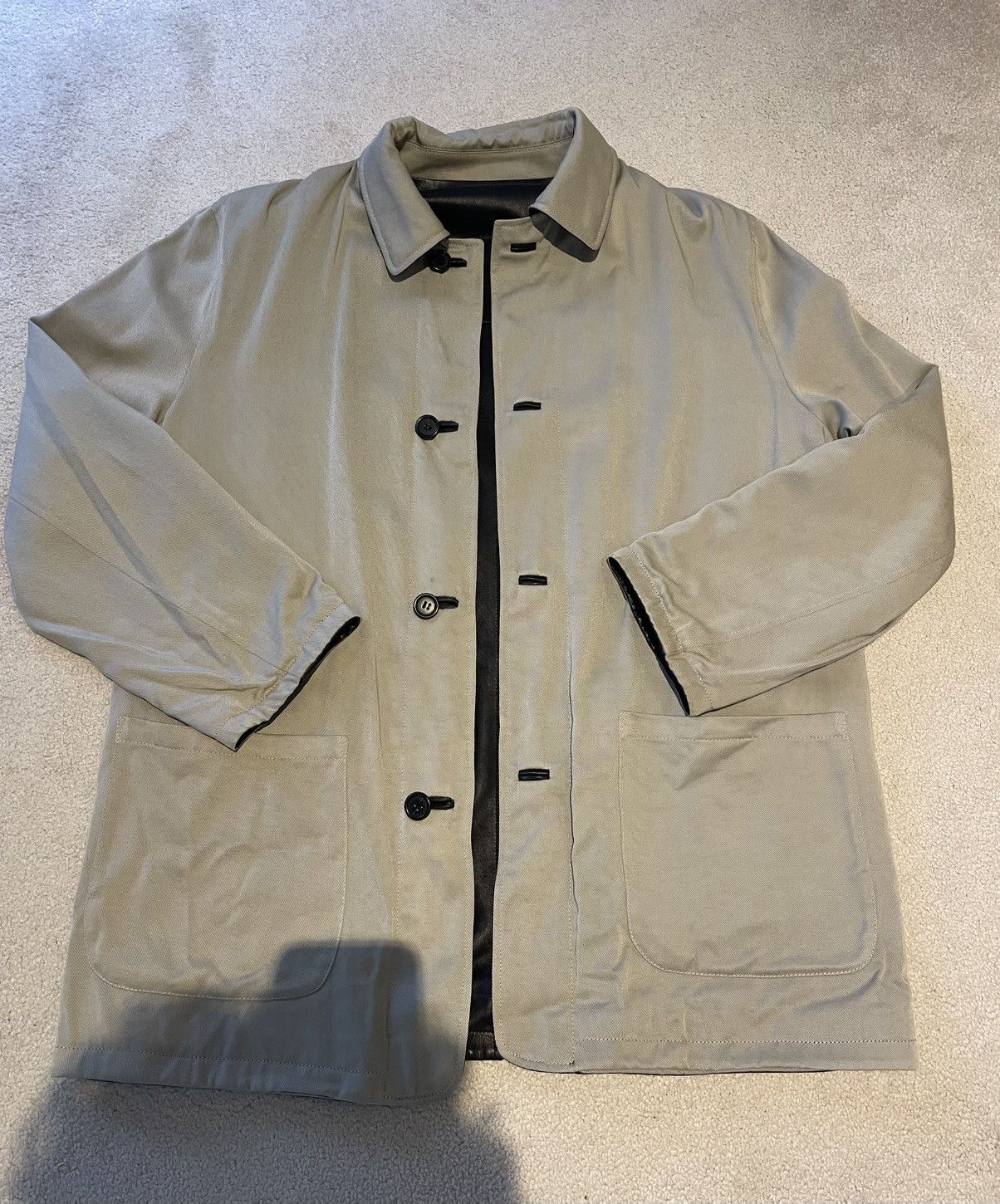 Ermenegildo Zegna Vintage Ermenegildo Zegna Reversible Leather Jacket Size US L / EU 52-54 / 3 - 5 Thumbnail