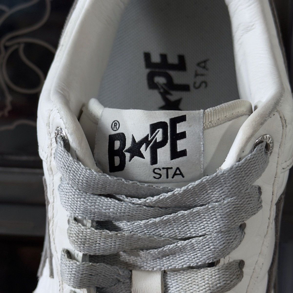 Bape A Bathing Ape Bapesta #3 Line Camo White 2023 Size US 8.5 / EU 41-42 - 8 Thumbnail
