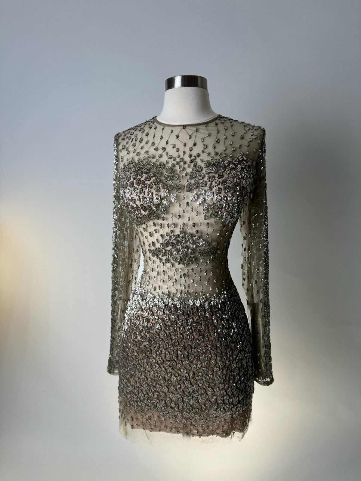 Other Brand New US 6 Jovani Beaded Mini Evening Dress Size M / US 6-8 / IT 42-44 - 2 Thumbnail