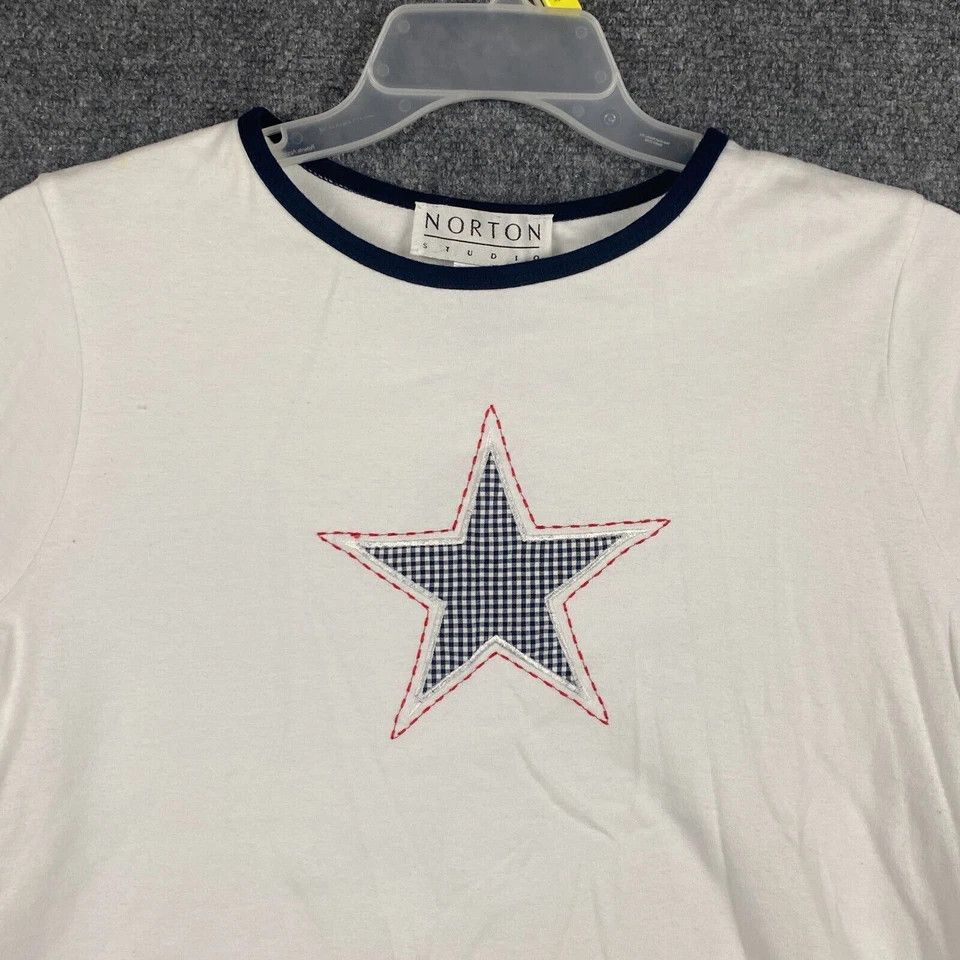 Other Norton Studio T-Shirt Women's Large Short Sleeve 100% Cotton Size L / US 10 / IT 46 - 2 Thumbnail