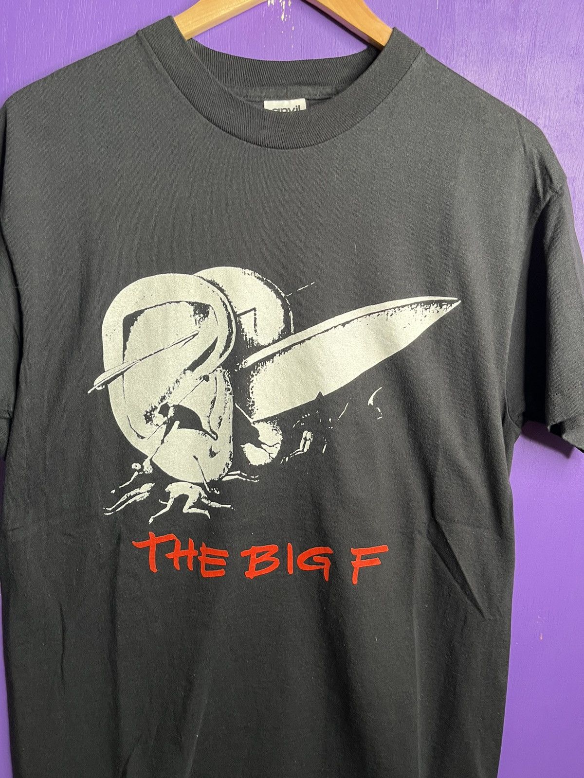 Band Tees × Vintage Vintage 90s The big F no wank thang tour t-shirt Size US L / EU 52-54 / 3 - 3 Thumbnail