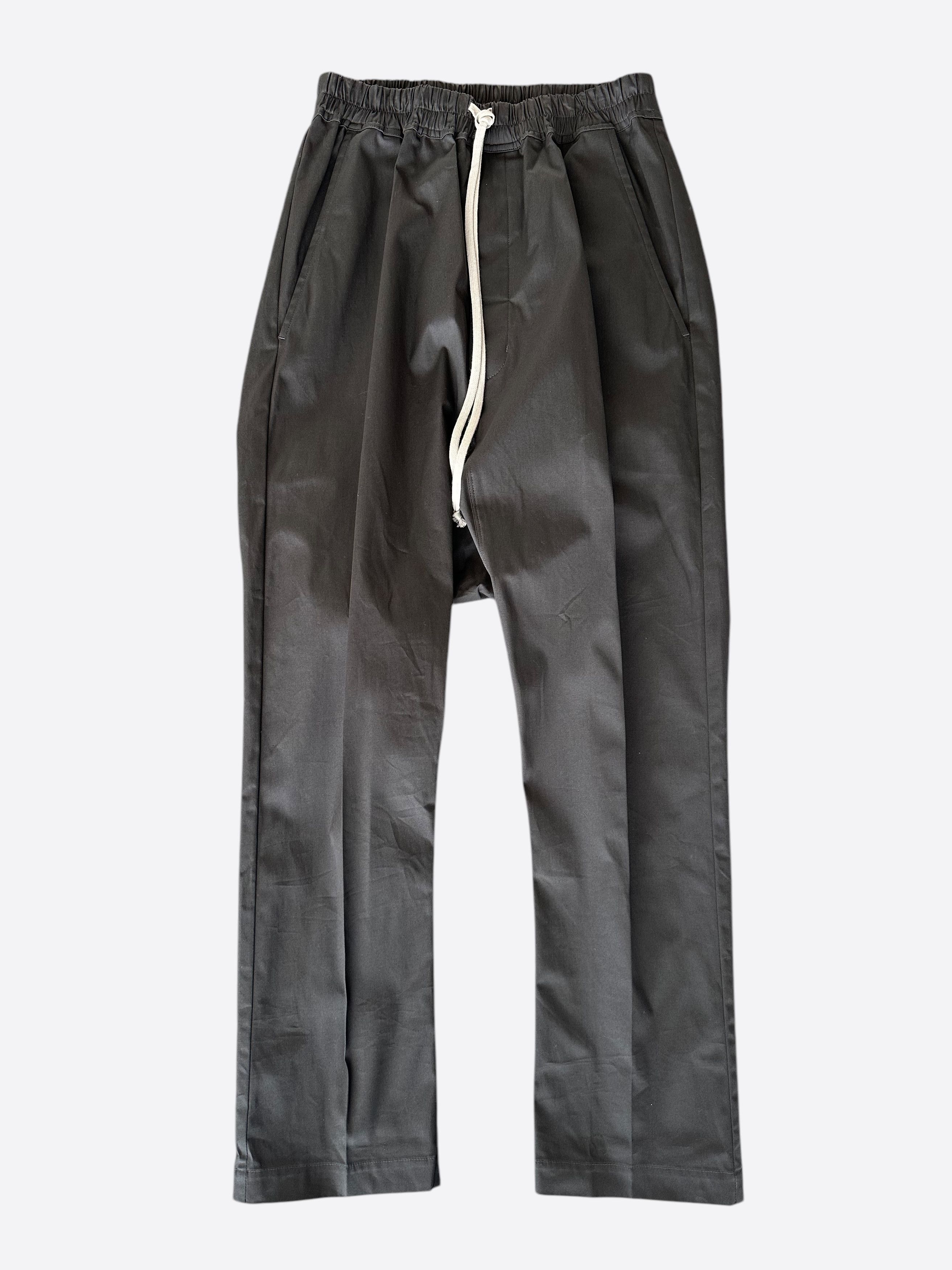 Rick Owens Rick Owens Grey Dropcrotch Long Pants | Grailed