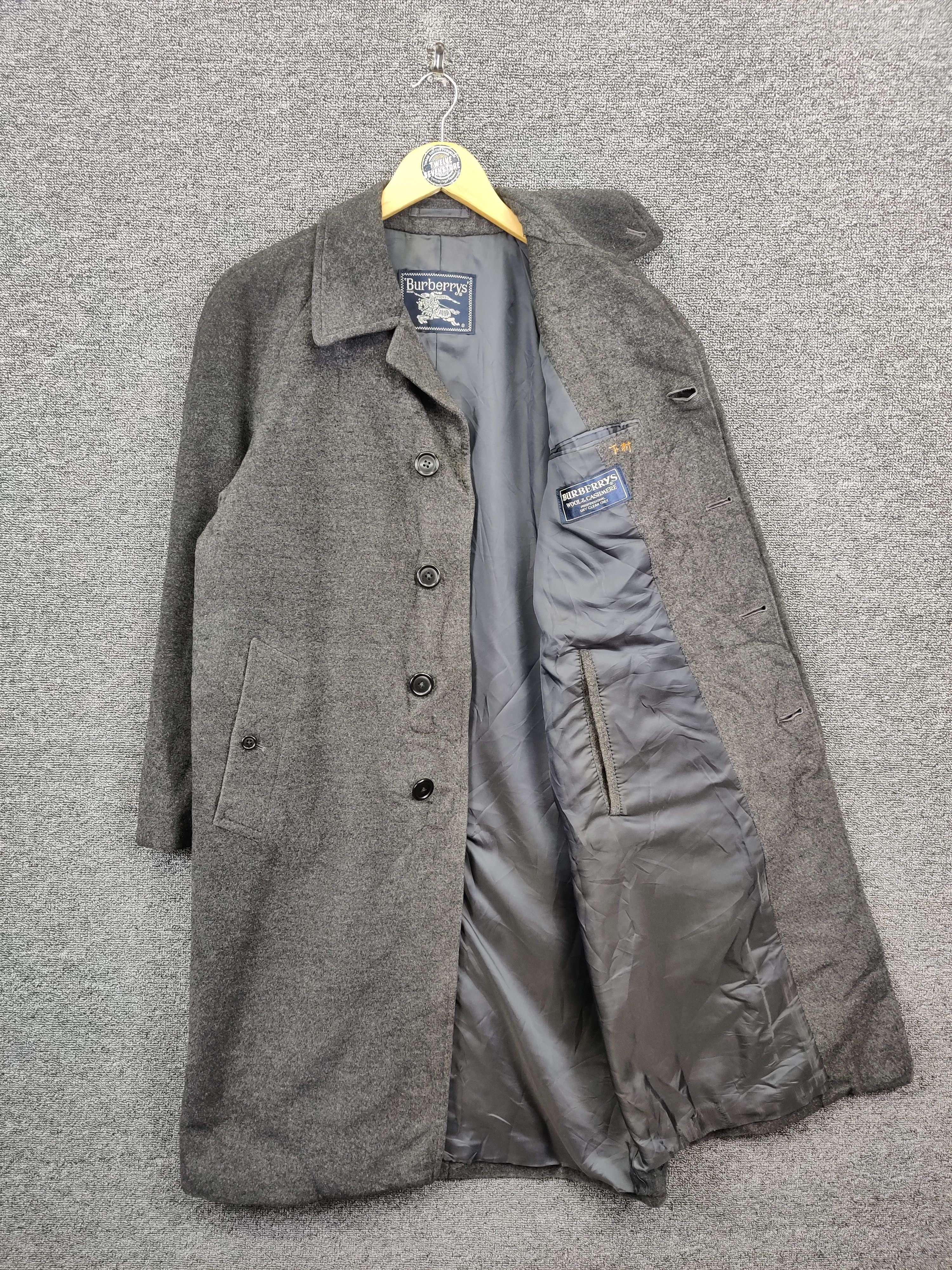 Burberry Vintage Burberry Herringbone Wool Long Coat Size US L / EU 52-54 / 3 - 7 Thumbnail
