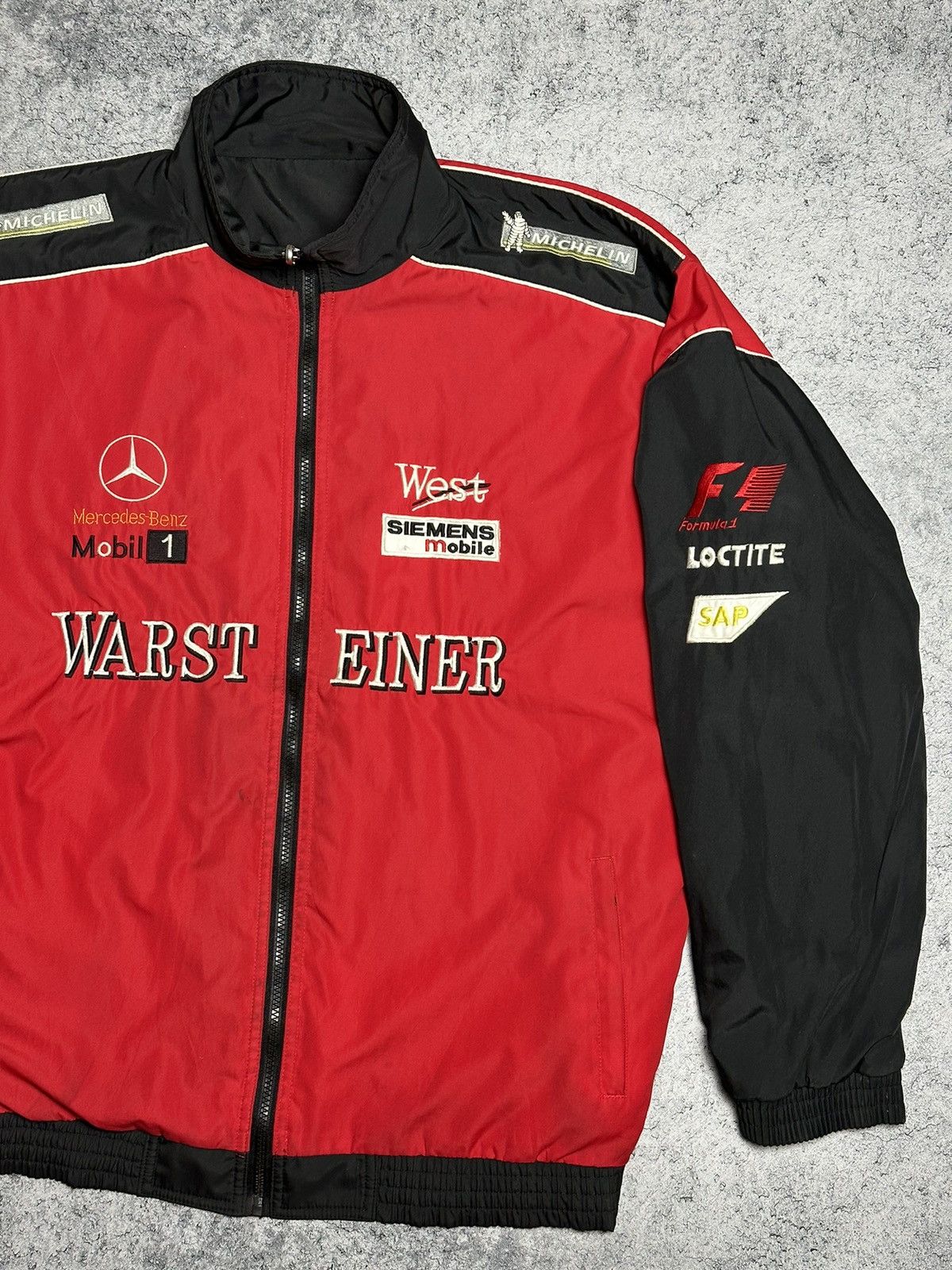 Mercedes-Benz Vintage Mercedes-Benz West Warsteiner F1 Racing Jacket Size US XXL / EU 58 / 5 - 3 Thumbnail