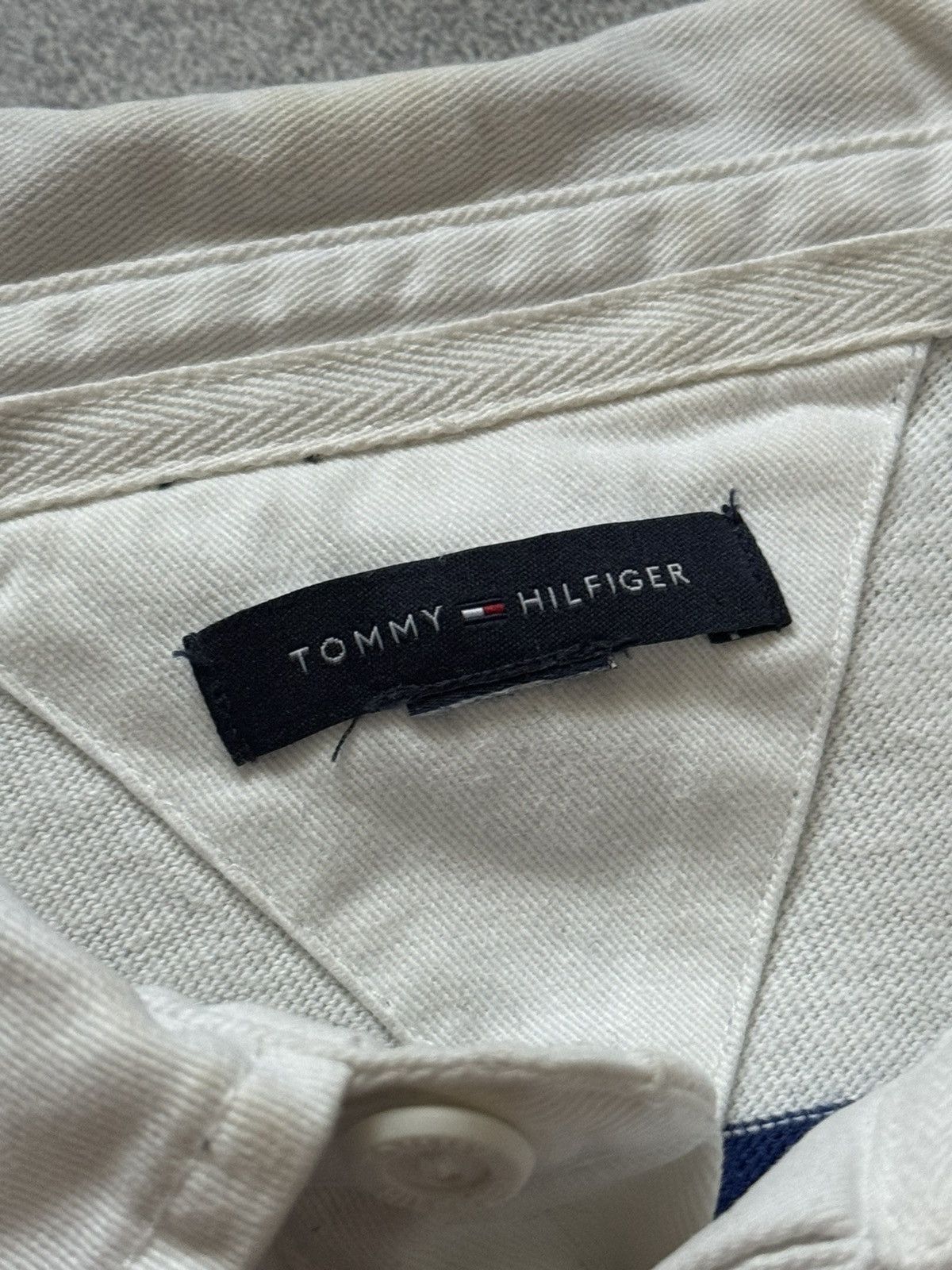 Tommy Hilfiger × Vintage Tommy Hilfiger S striped rugby 🏉 sweatshirt long sleeve polo Size US S / EU 44-46 / 1 - 9 Thumbnail