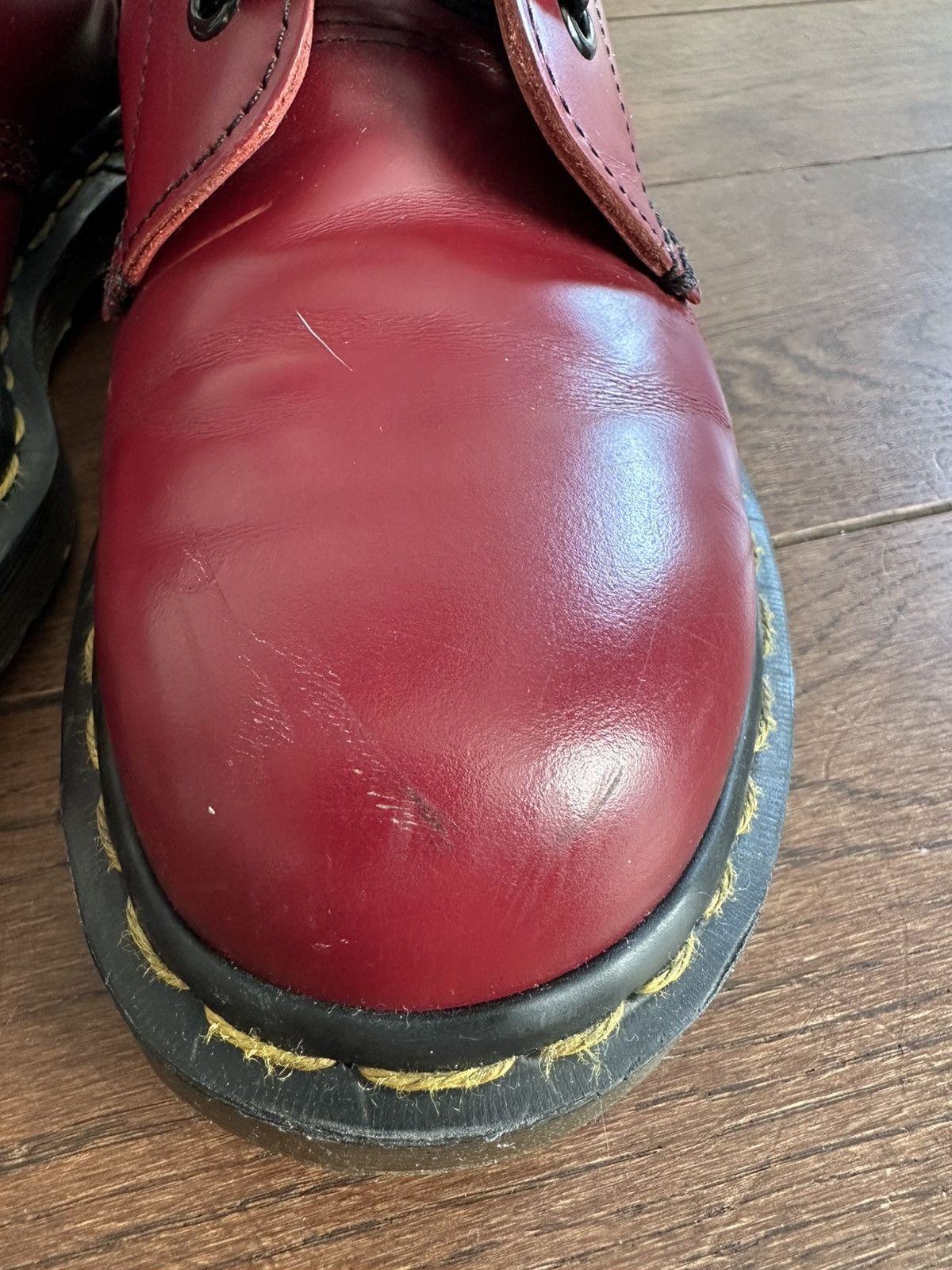 Dr. Martens Dr.Martens 1460 made in England leather burgundy boots Size US 10 / IT 40 - 5 Thumbnail