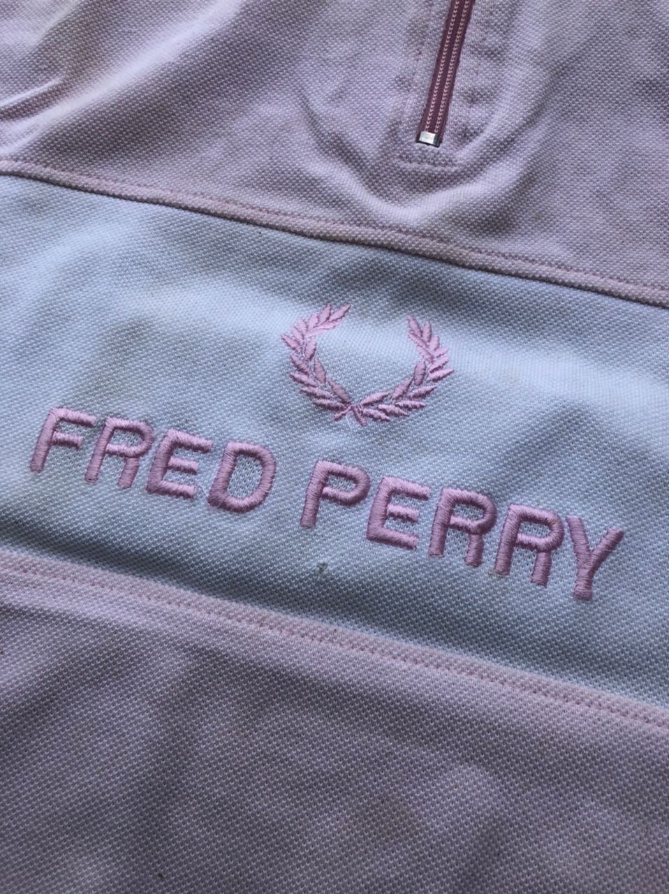 Fred Perry × Vintage Vintage Fred Perry Striped SpellOut Sweatshirt Size US M / EU 48-50 / 2 - 5 Thumbnail
