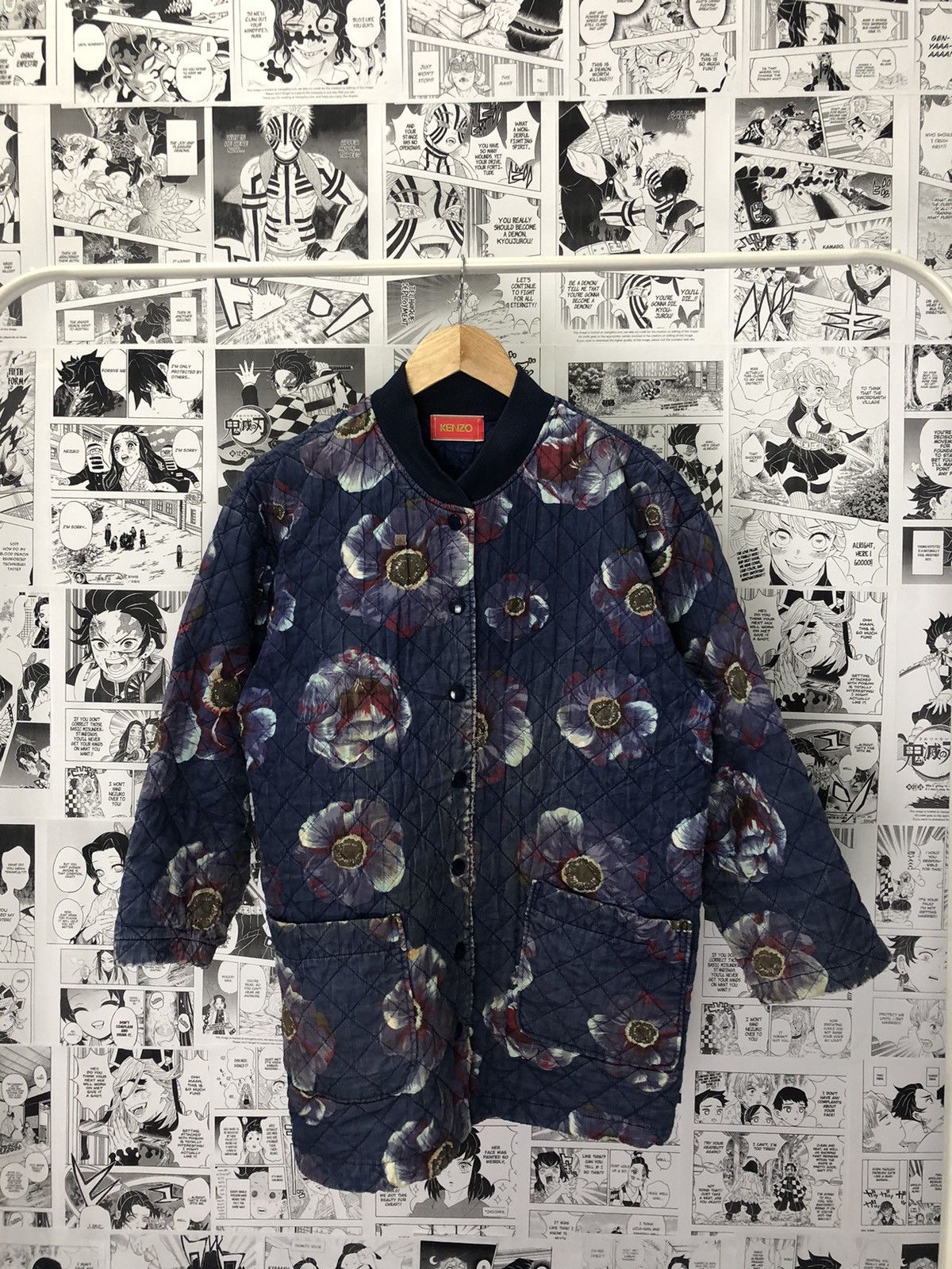 Japanese Brand × Kenzo Kenzo Distressed Quilted Jacket Size US L / EU 52-54 / 3 - 1 Thumbnail