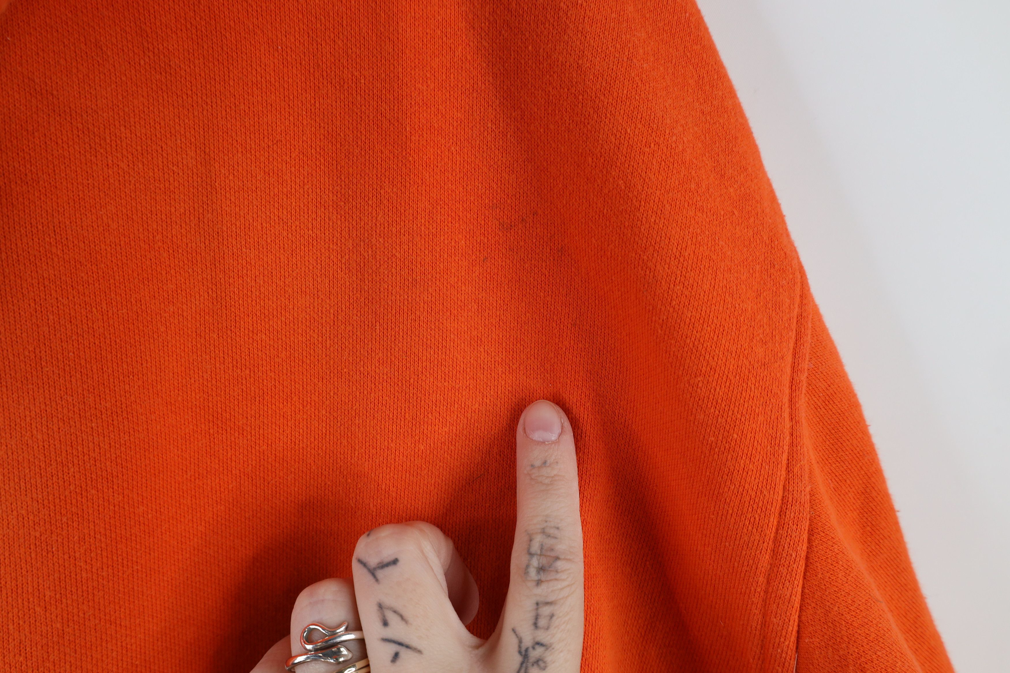 Nike × Vintage Vintage Nike Baseball Scott Center Swoosh Hoodie Orange Size US M / EU 48-50 / 2 - 12 Thumbnail