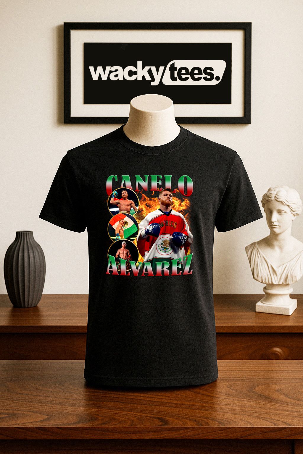 Other Canelo Alvarez Mexico Lindo Campeon Graphic Tee Shirt Size US L / EU 52-54 / 3 - 1 Thumbnail