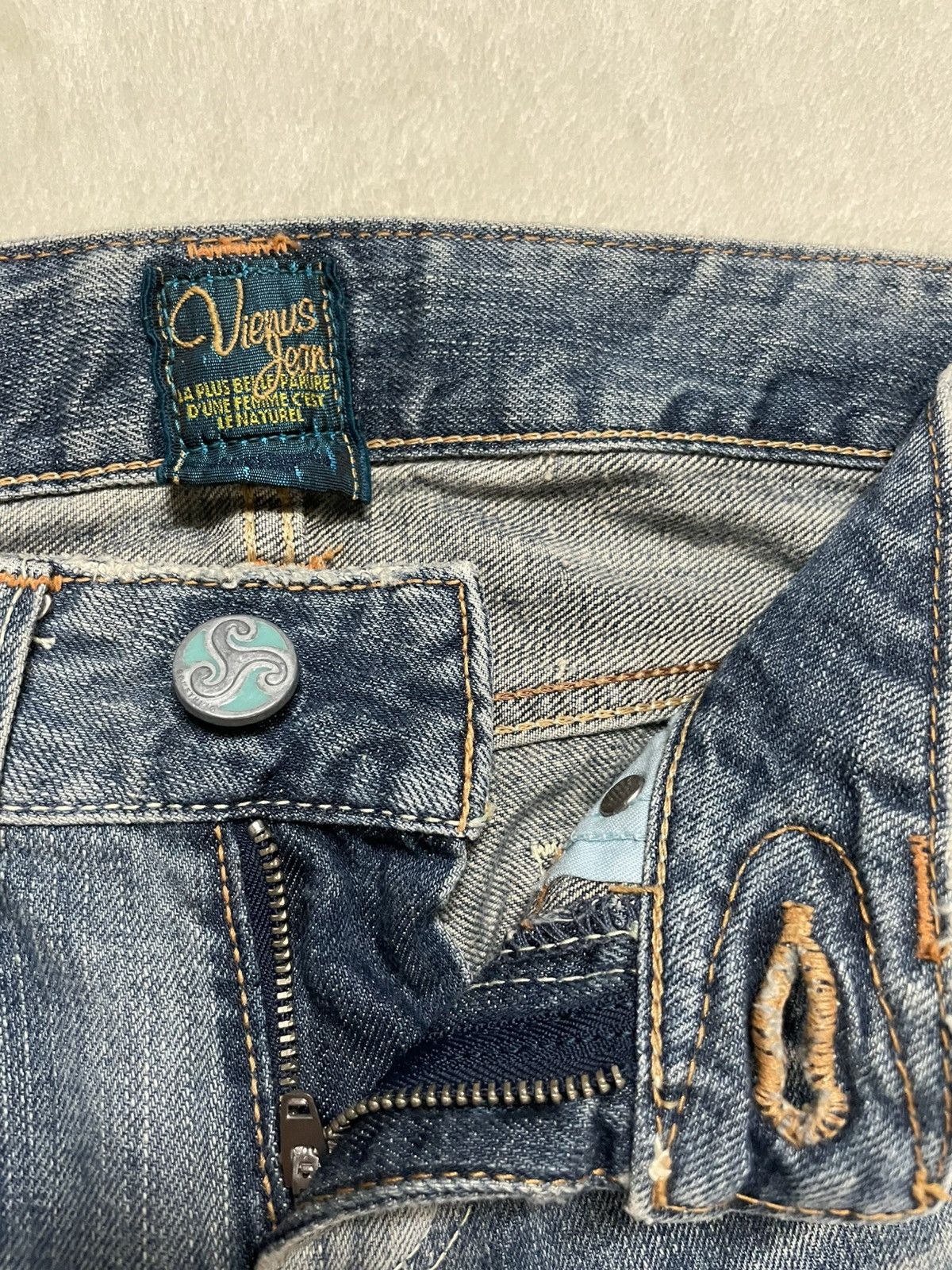 Edwin Vintage Edwin Boot Cut Distressed Ripped Denim Jeans Size US 30 / EU 46 - 6 Thumbnail