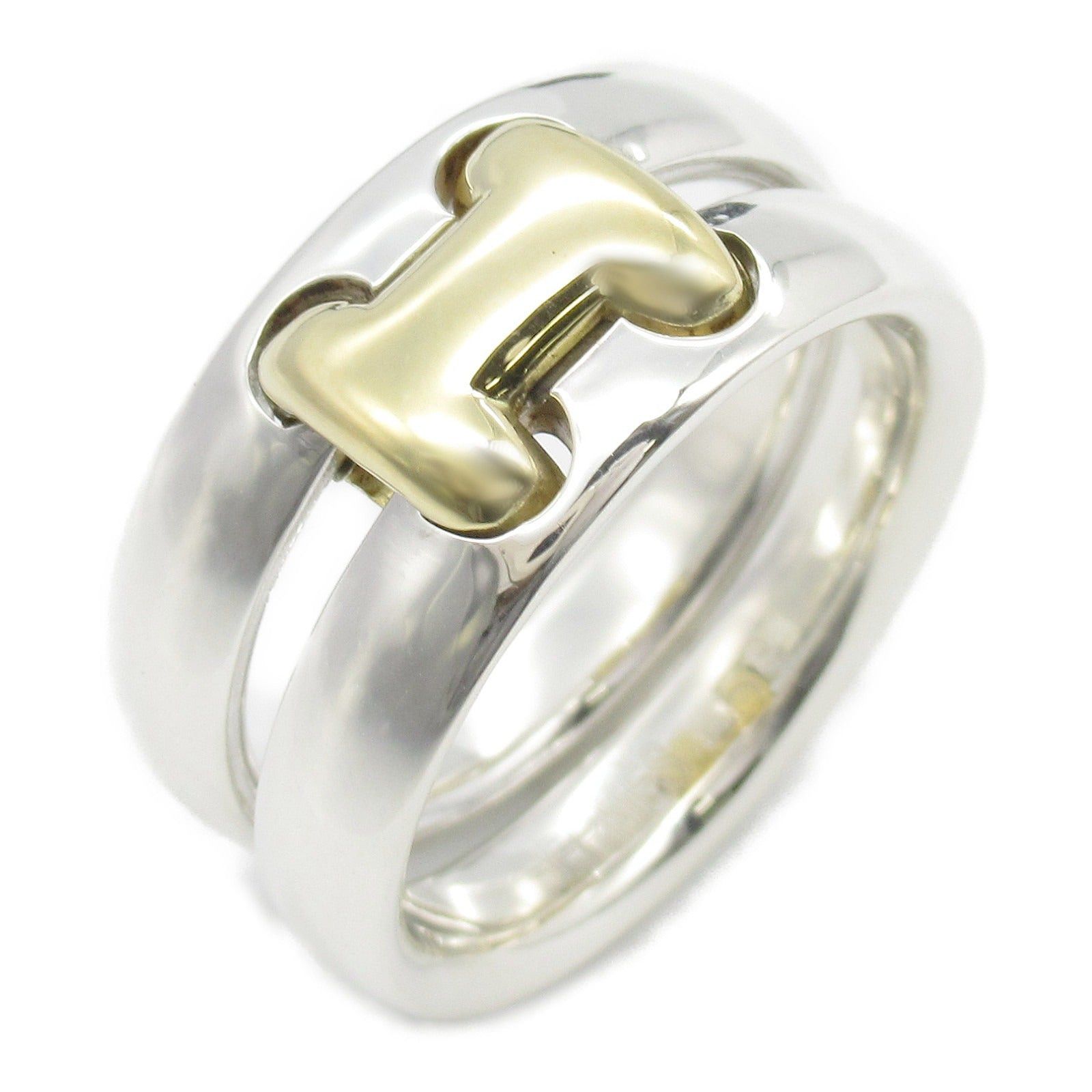 Hermes Hermes Olan Ring 925 Silver K18 (Yellow Gold) Gold Size ONE SIZE - 1 Thumbnail