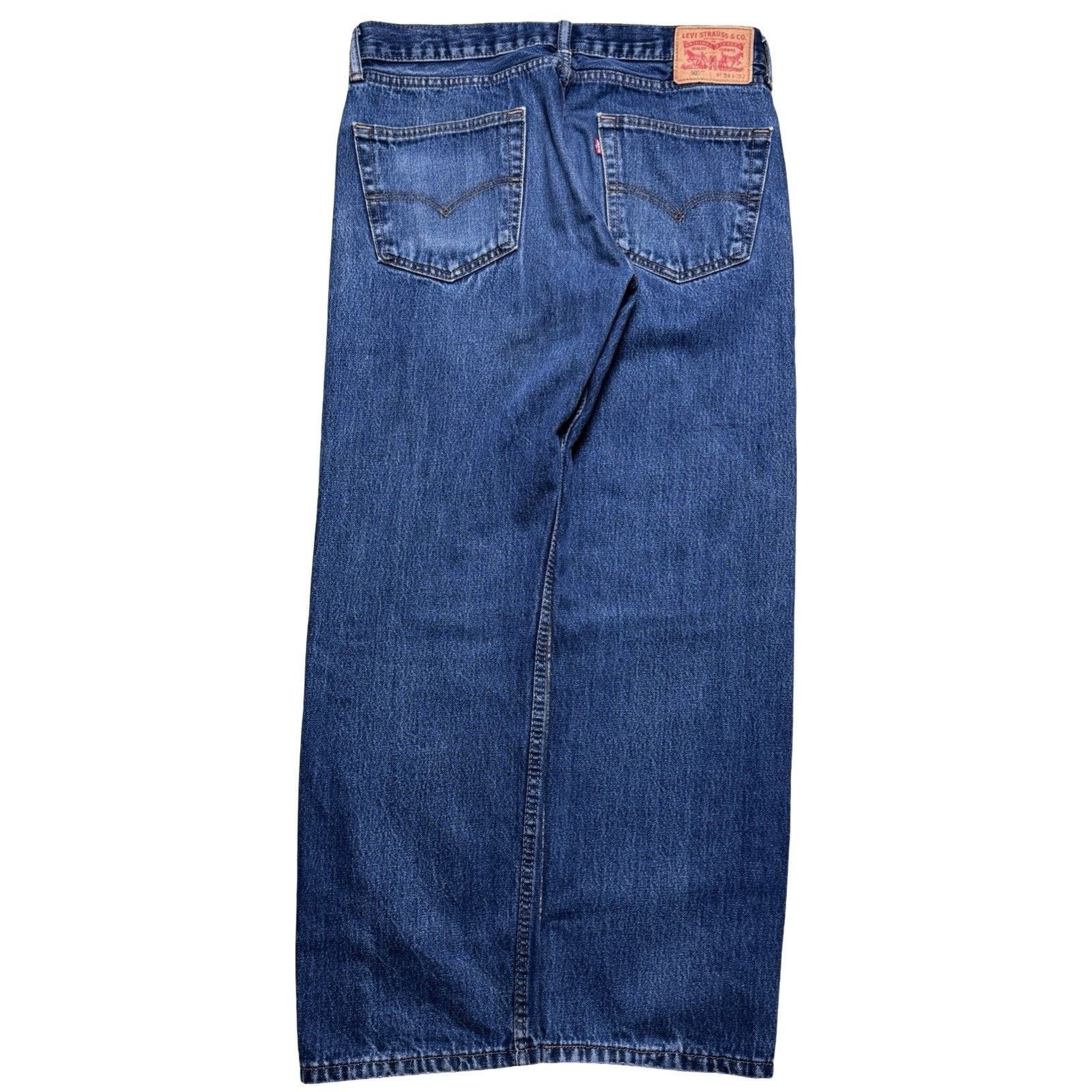 Levi's Levi 505 Jeans Mens 34x30 Blue Light Wash Regular Straight Size US 34 / EU 50 - 7 Thumbnail