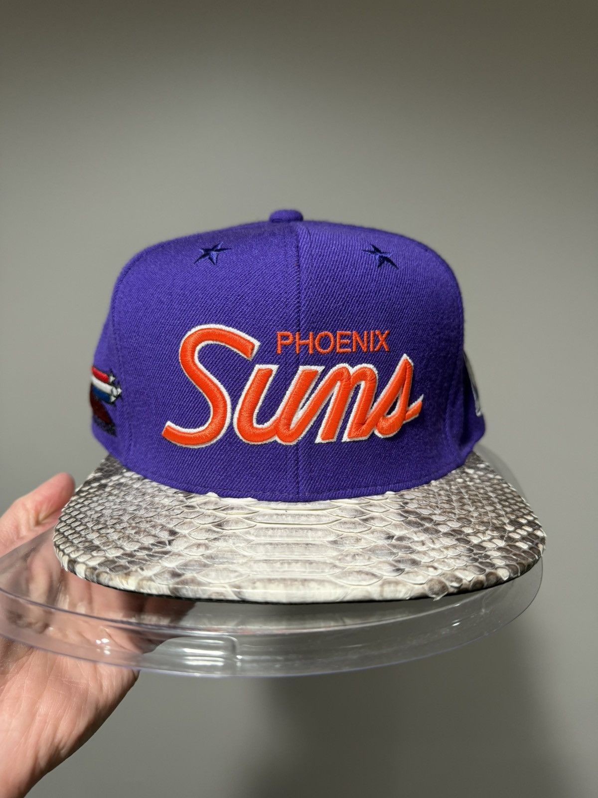 Just Don × Mitchell & Ness × Rsvp Gallery Just Don x Mitchell & Ness NBA Phoenix Suns Purple Hat Size ONE SIZE - 10 Thumbnail