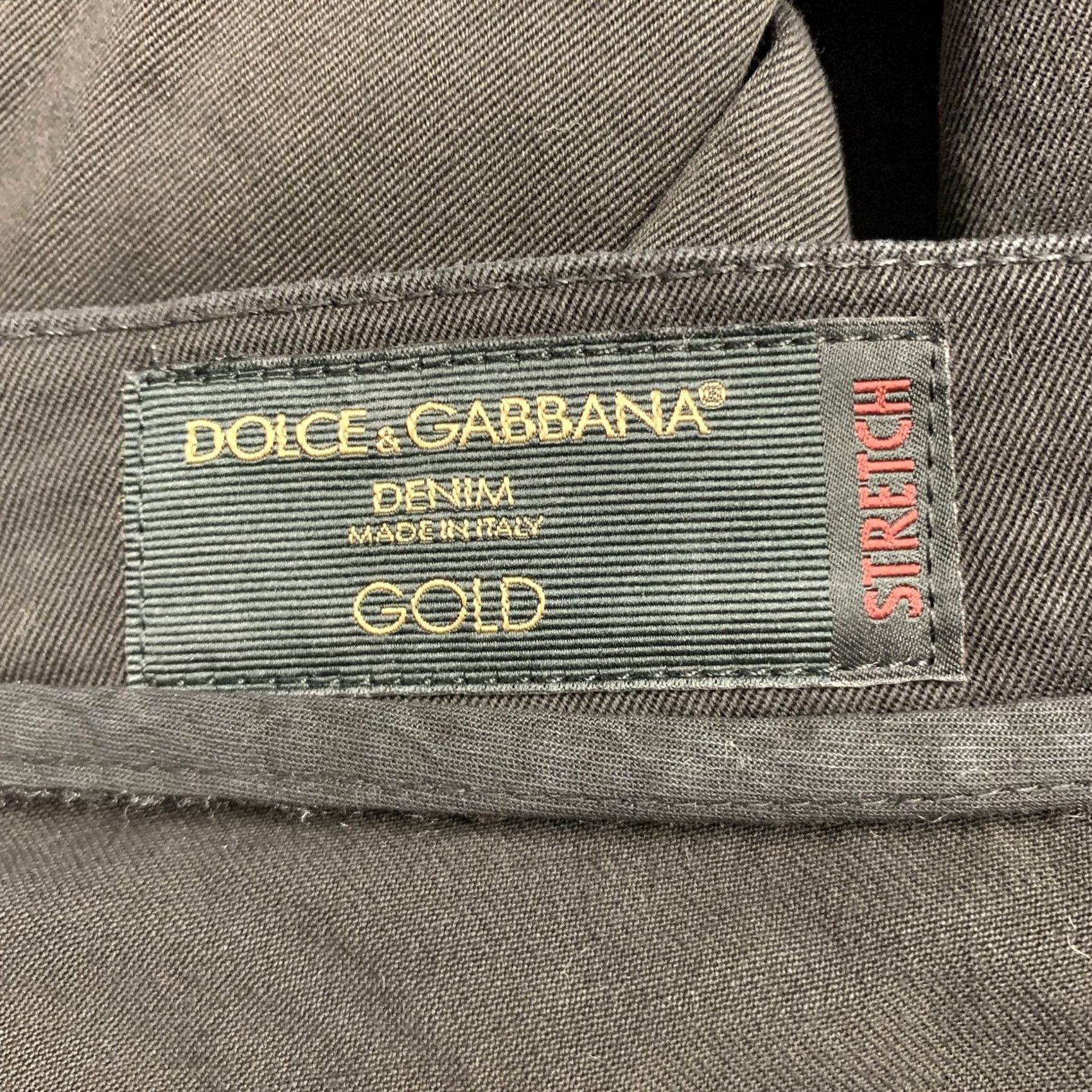 Dolce & Gabbana DOLCE & GABBANA Size 36 Black Cotton Blend Jean Cut Casual Pants Size US 36 / EU 52 - 6 Thumbnail