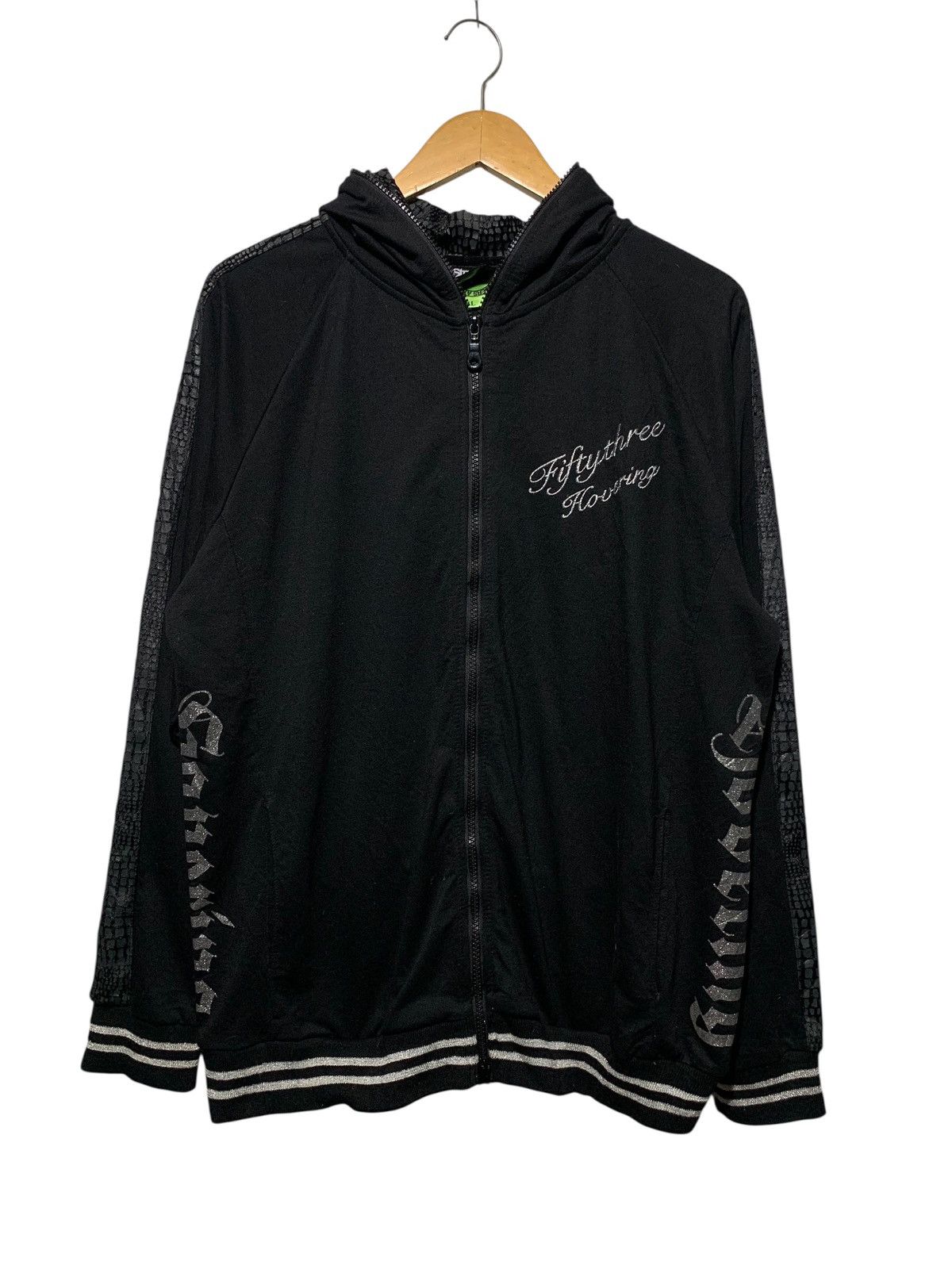 Beauty Beast STRANGE HEAVEN SNAKESKIN TAPED STUDDED SKULL FULL ZIP HOODIE Size US L / EU 52-54 / 3 - 2 Thumbnail