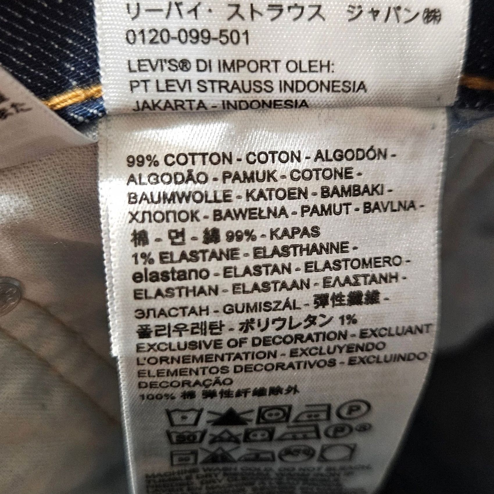 Levi's Levi's 511 Jeans 36x32 Men's Slim Fit Straight Dark Blue Stretch Denim NWOT Size US 36 / EU 52 - 4 Thumbnail