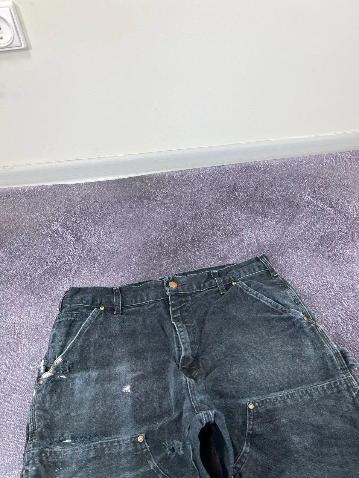 Carhartt Vintage 90s Carhartt Double Knee Faded Work Baggy Pants Size US 33 - 7 Thumbnail