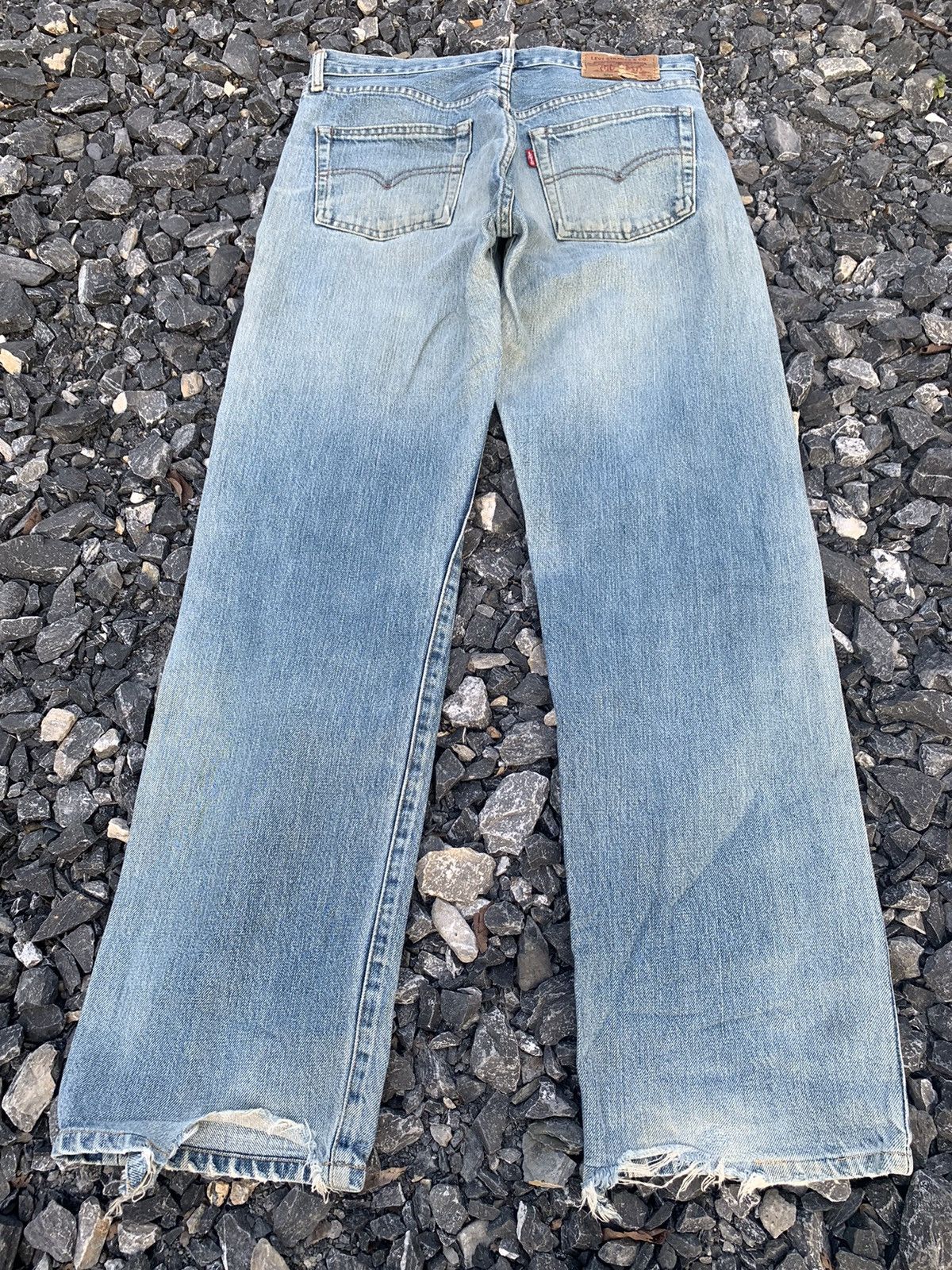 Levi's VINTAGE LEVI’S 502 BIG E SELVEDGE FADED DISTRESSED DENIM Size US 31 - 3 Thumbnail