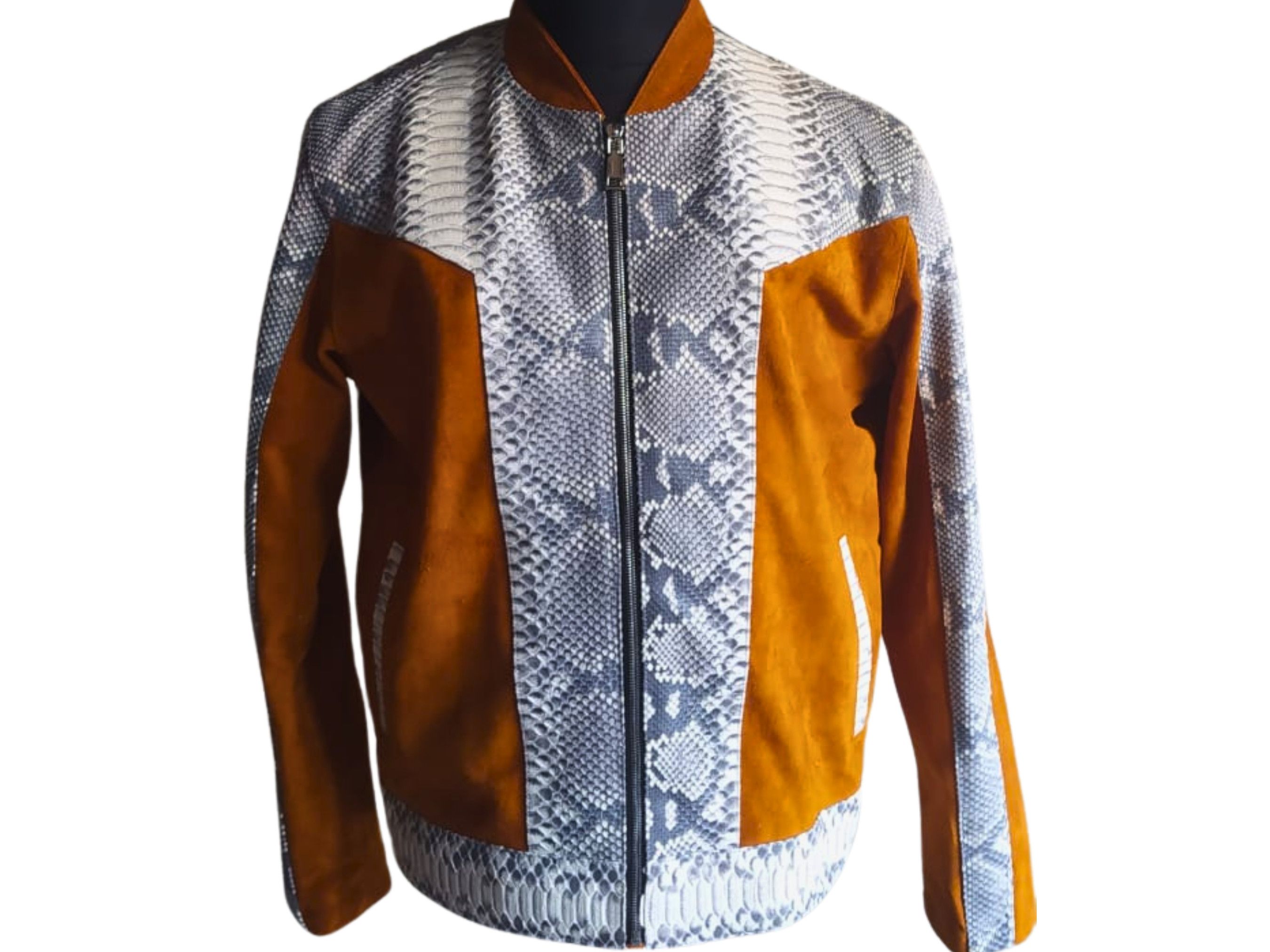Other Trendy Snakeskin Cowboy Jacket with a Touch of Suede Size US XL / EU 56 / 4 - 7 Thumbnail