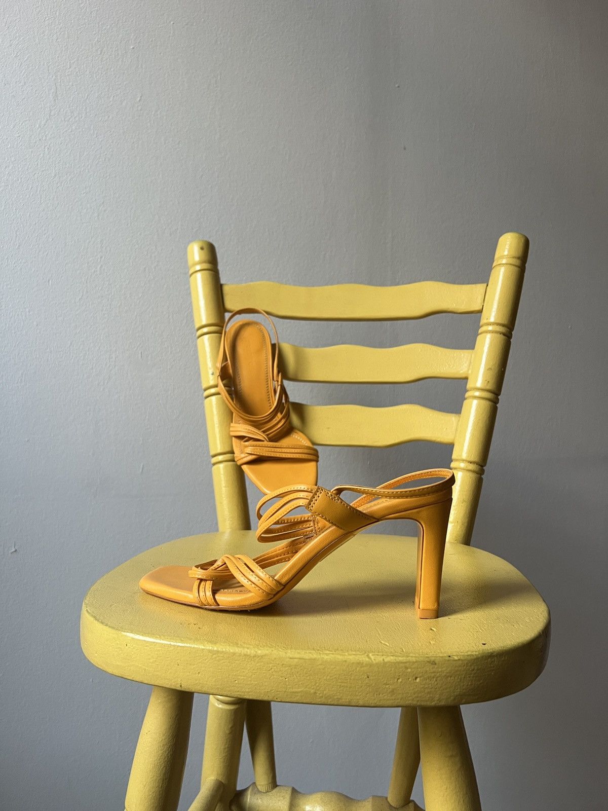 Sandro Sandro Paris Faye Yellow Open Heels Size US 8 / IT 38 - 7 Thumbnail